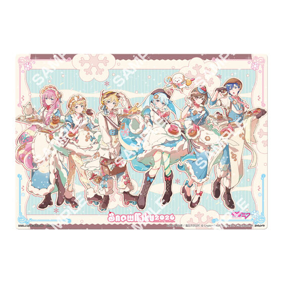 BACK-ORDER Bandai - [Jumbo Carddass/Flat Gashapon] Hatsune Miku Snow Miku 2026 Clear Visual Poster [Set of 12] [JP]