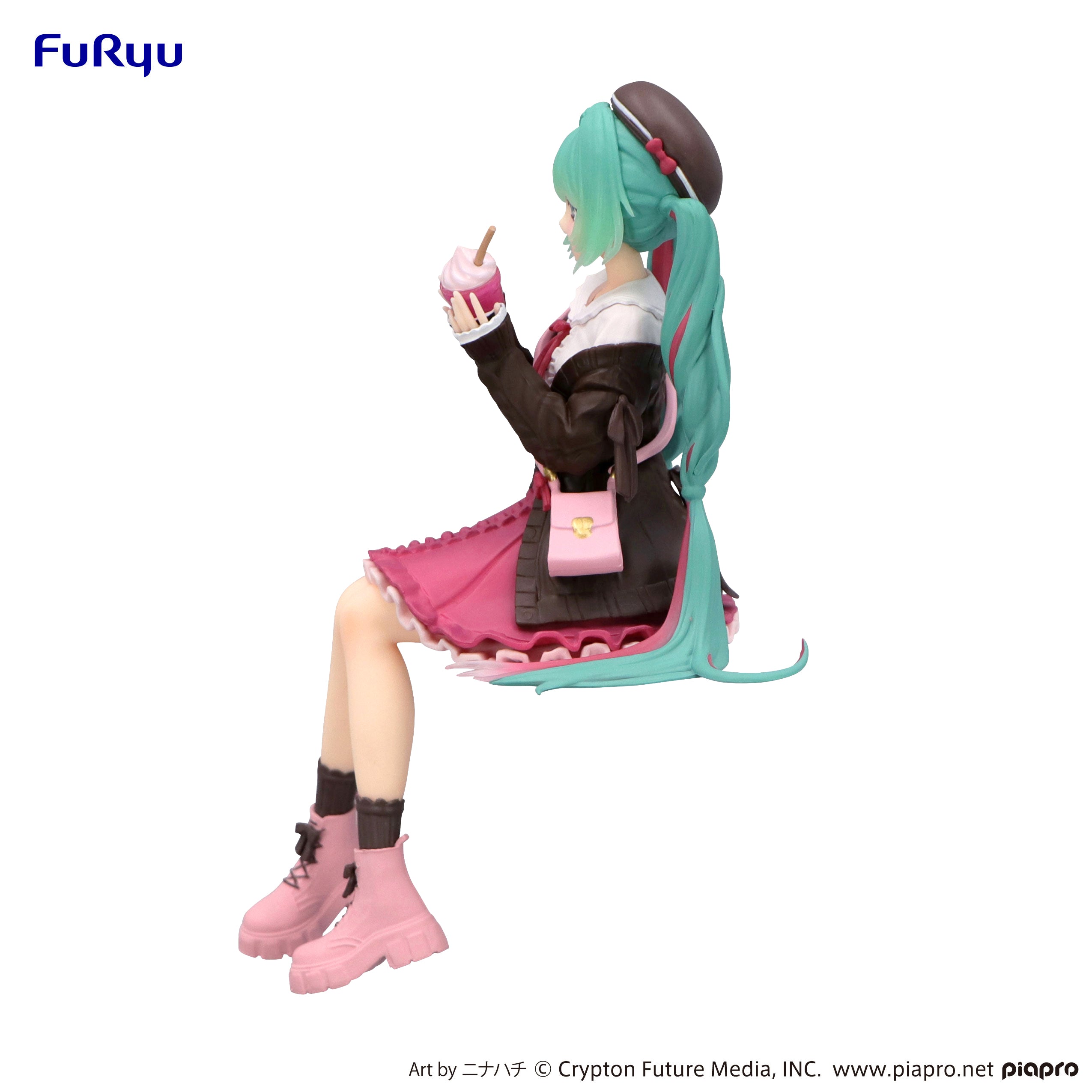 IN-STOCK FuRyu - Vocaloid Noodle Stopper Figure - Hatsune Miku: Autumn Date Pink Color Ver.