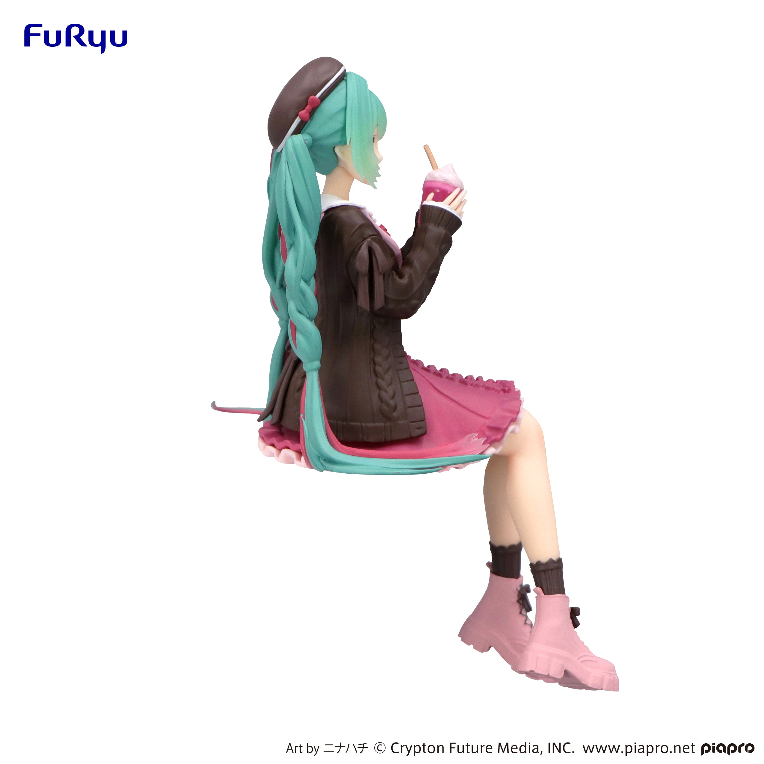 IN-STOCK FuRyu - Vocaloid Noodle Stopper Figure - Hatsune Miku: Autumn Date Pink Color Ver.