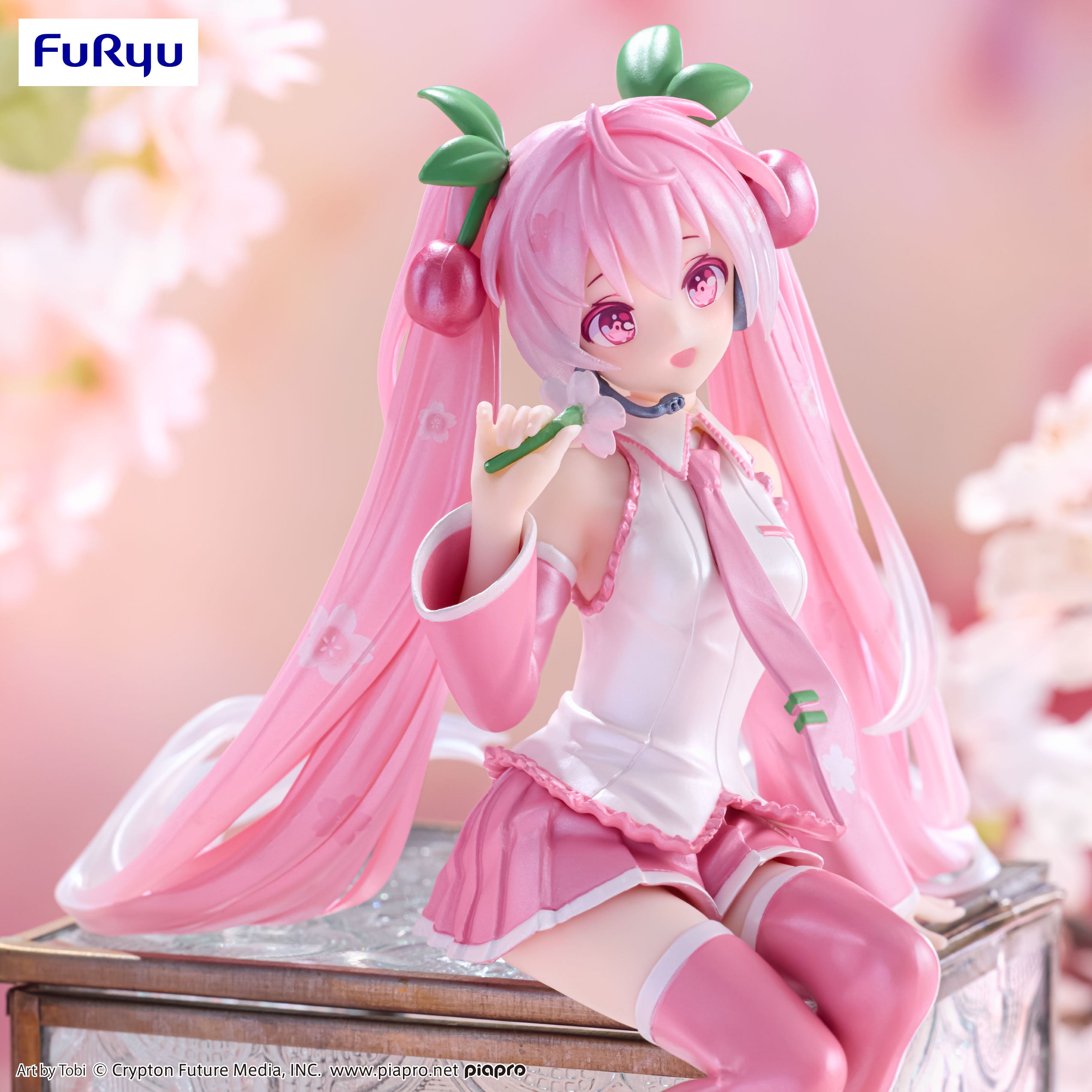 IN-STOCK FuRyu - Vocaloid Noodle Stopper Figure - Sakura Miku 2024 Pearl Color Ver.