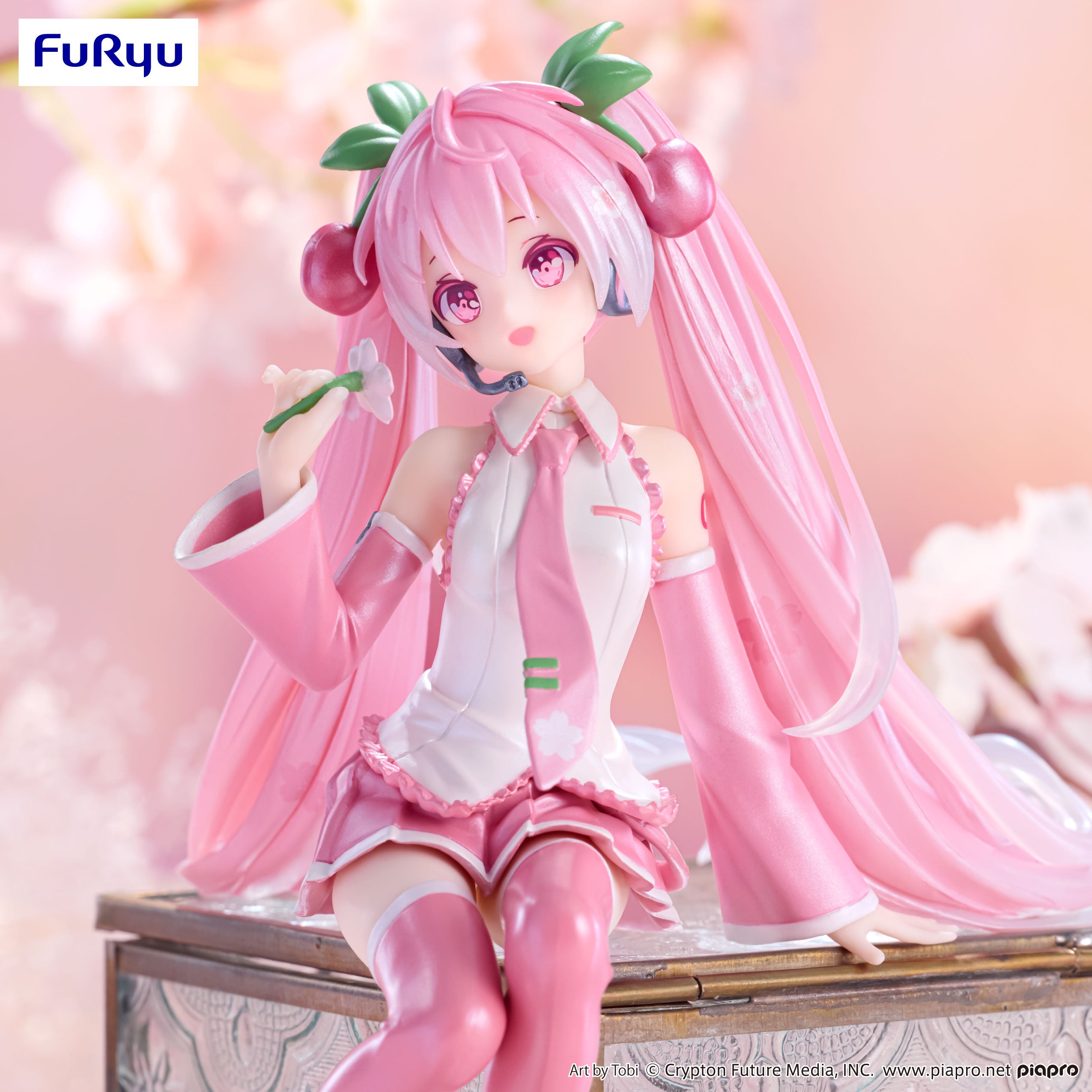 IN-STOCK FuRyu - Vocaloid Noodle Stopper Figure - Sakura Miku 2024 Pearl Color Ver.