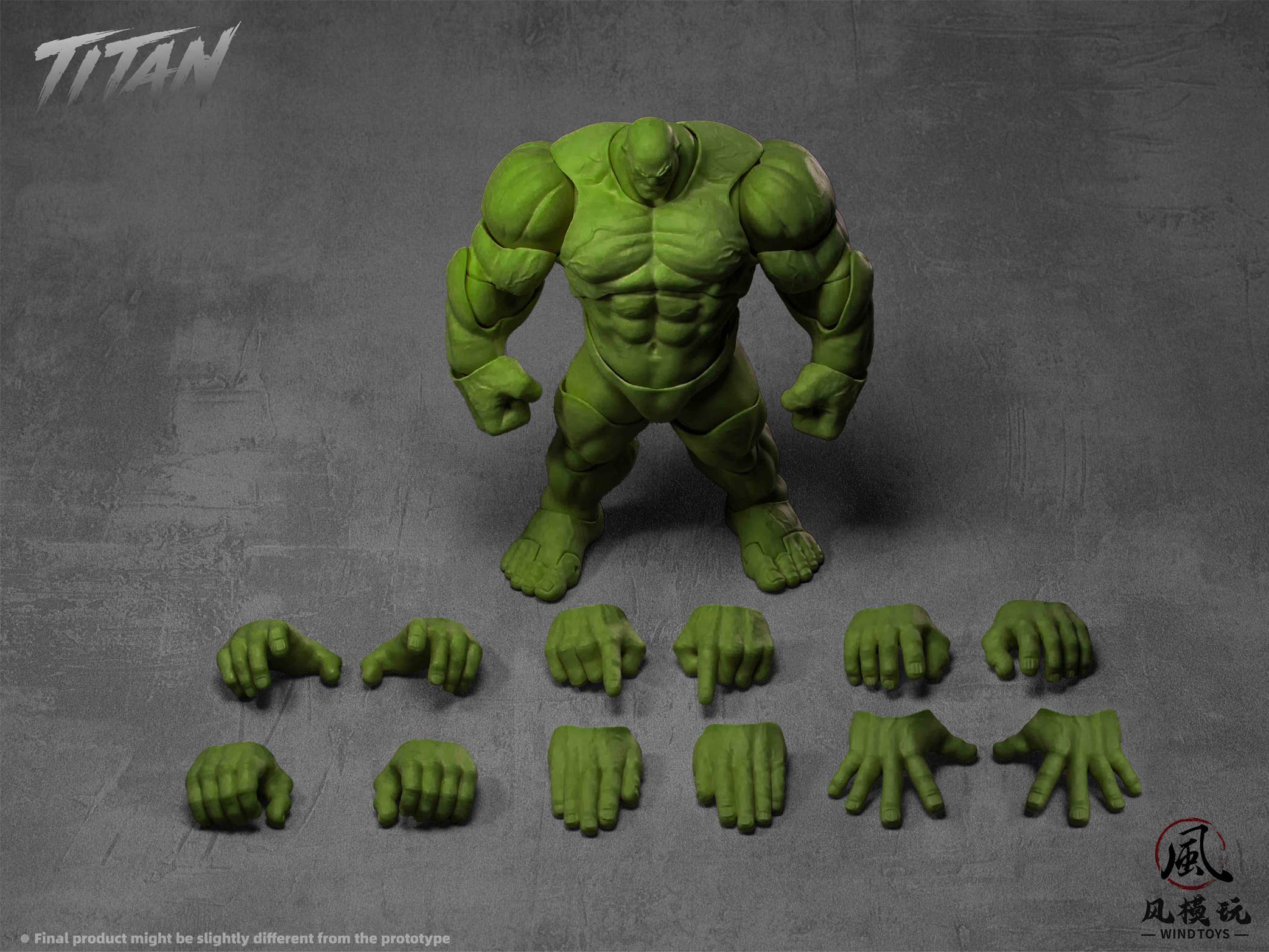 SPECIAL ORDER Wind Toys - FMW010 - Super Action Figure Body Titan - Green Skin 1/12 [JP]