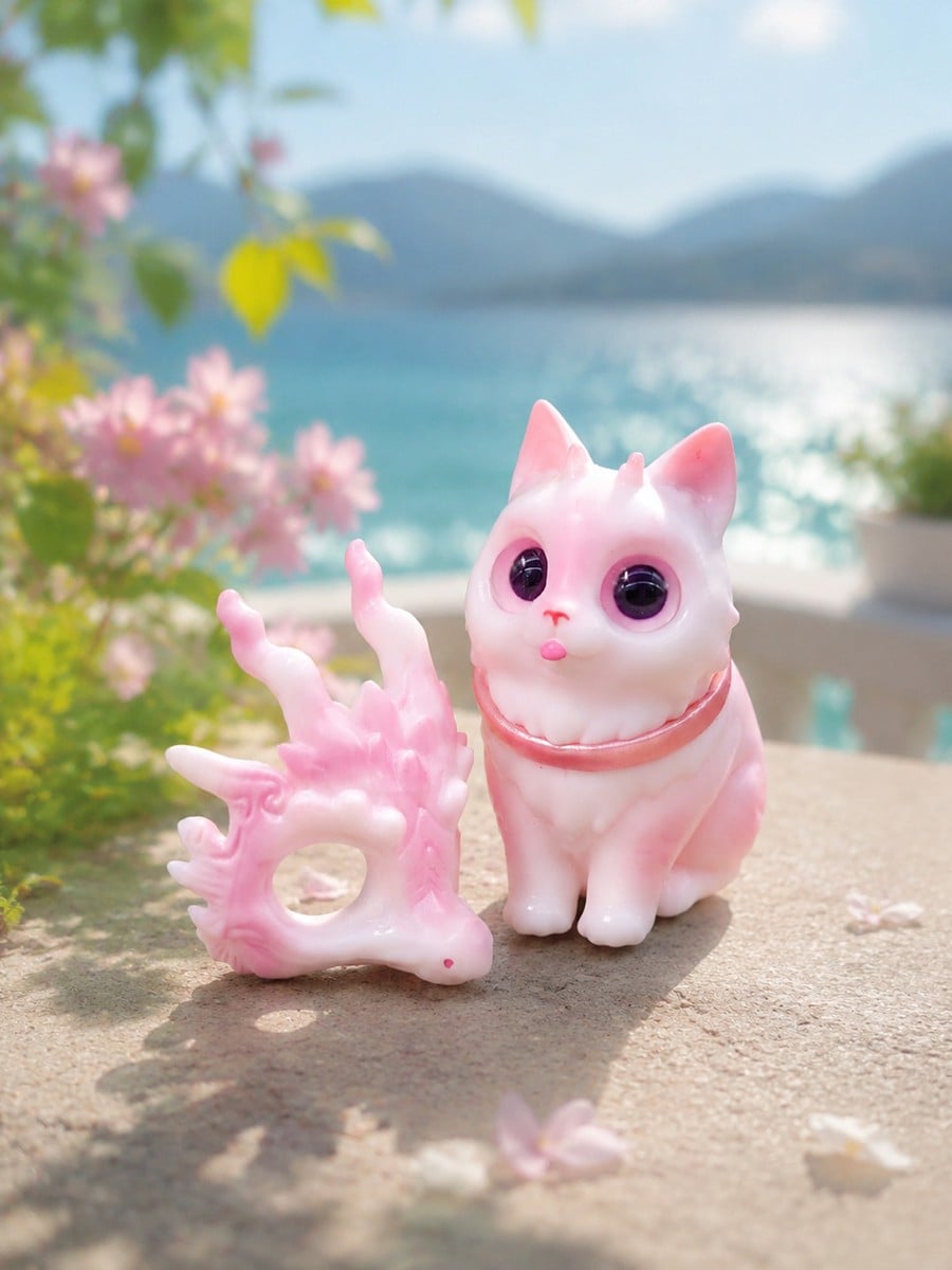 SPECIAL ORDER Hotru Studio - Soft Vinyl Figure - Original Works - Pink no Ryuu-chan [JP]