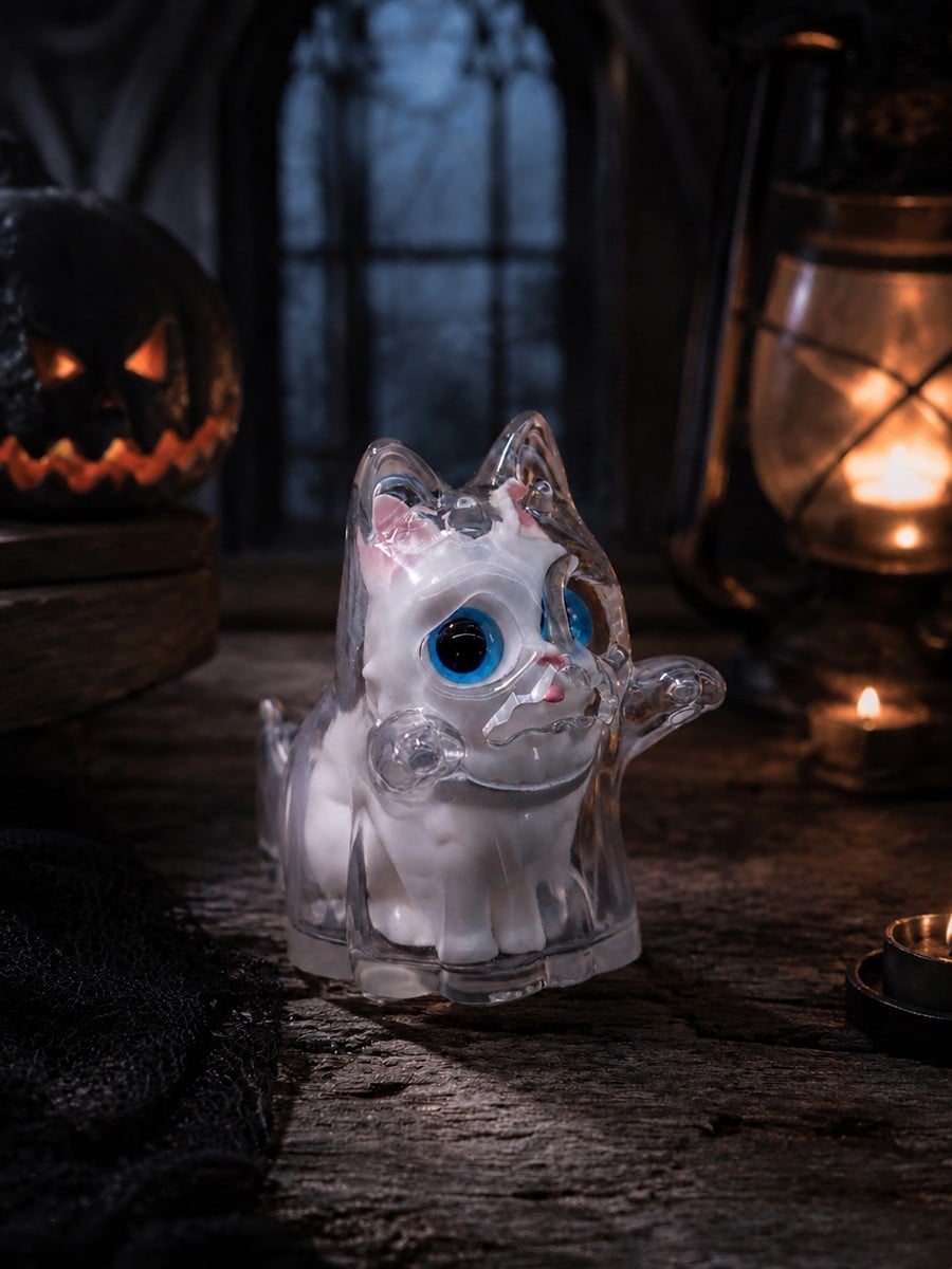 SPECIAL ORDER Hotru Studio - Soft Vinyl Figure - Original Works - Ghost Cat: Transparent Ver. [JP]