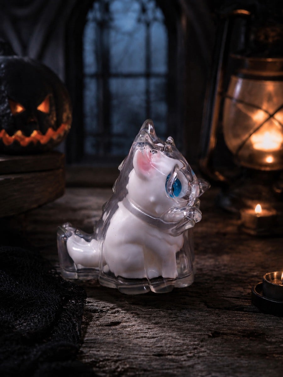 SPECIAL ORDER Hotru Studio - Soft Vinyl Figure - Original Works - Ghost Cat: Transparent Ver. [JP]