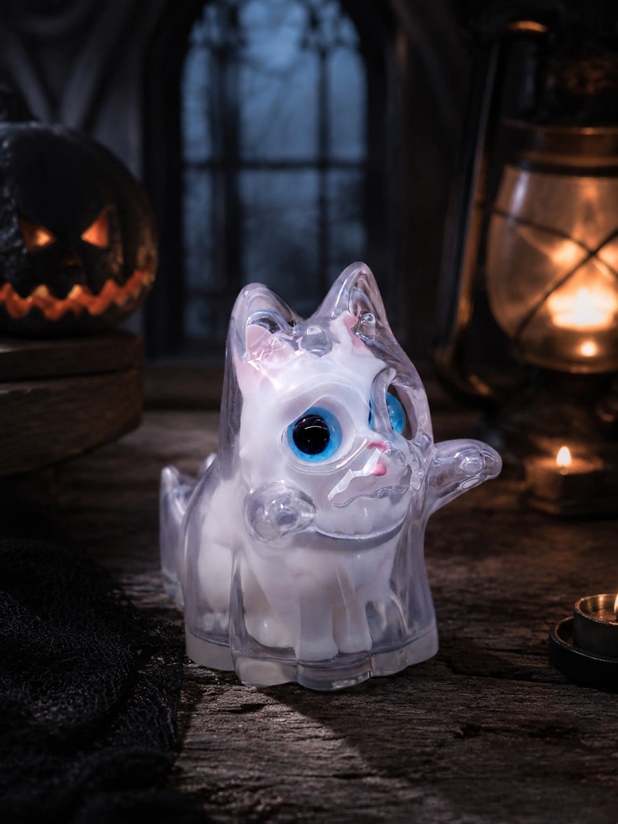 SPECIAL ORDER Hotru Studio - Soft Vinyl Figure - Original Works - Ghost Cat: Transparent Ver. [JP]