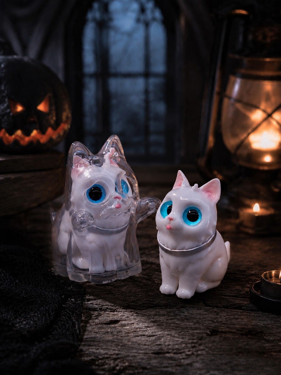 SPECIAL ORDER Hotru Studio - Soft Vinyl Figure - Original Works - Ghost Cat: Transparent Ver. [JP]
