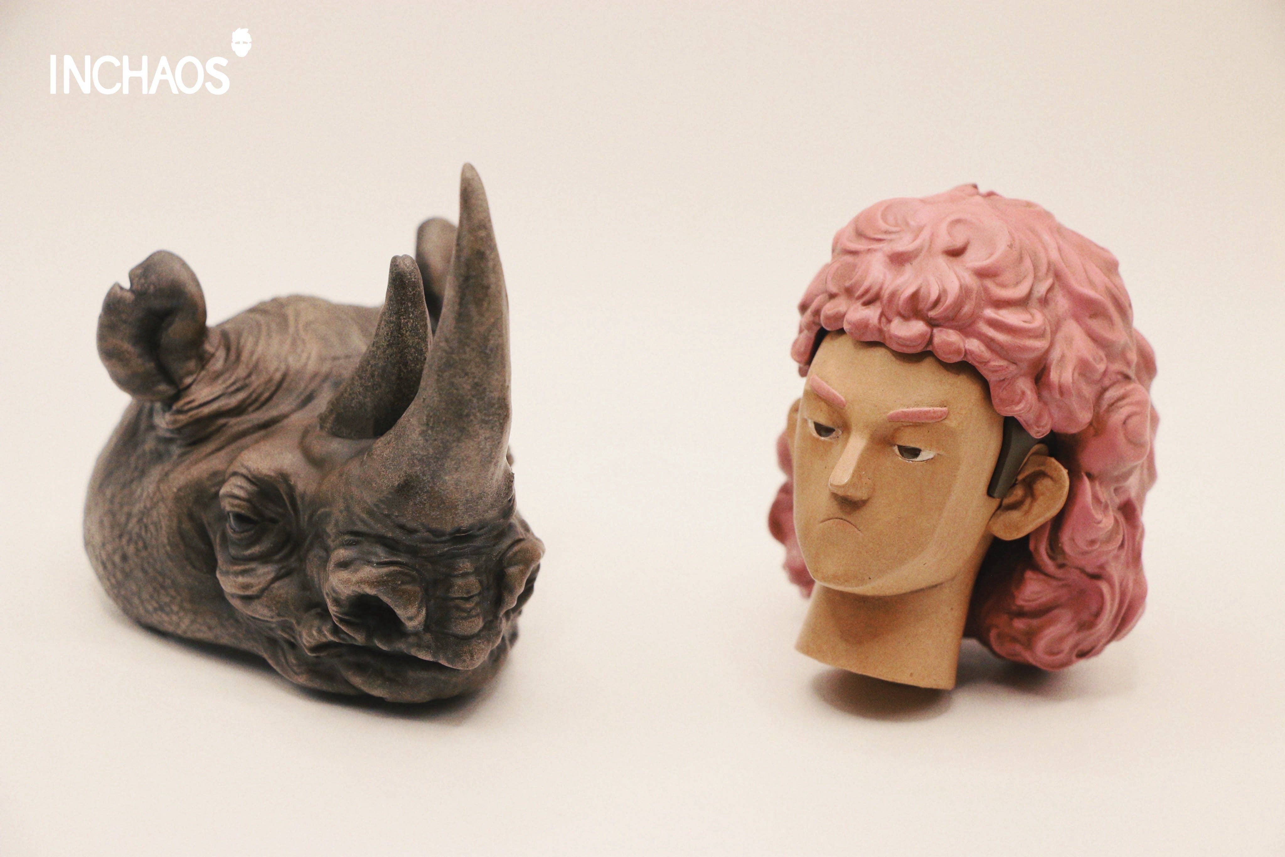 SPECIAL ORDER INCHAOS - BAN Designer Optional Head Part Set for Action Figure 1/6 [JP]
