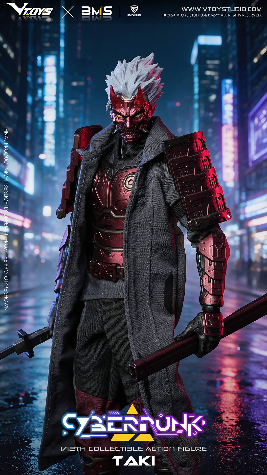 SPECIAL ORDER VTOYS - VTOYS×BMS×CF - Cyberpunk Series - Samurai Hiiro no Hagiyou 1/12 [JP]