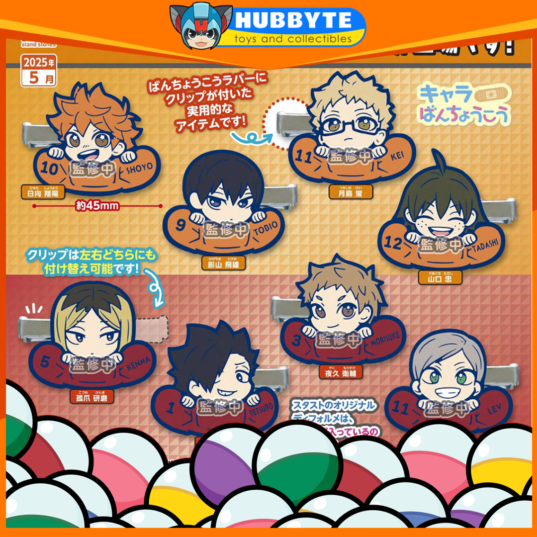 PRE-ORDER Stand Stones - Haikyuu Chara Rubber Hair Clip