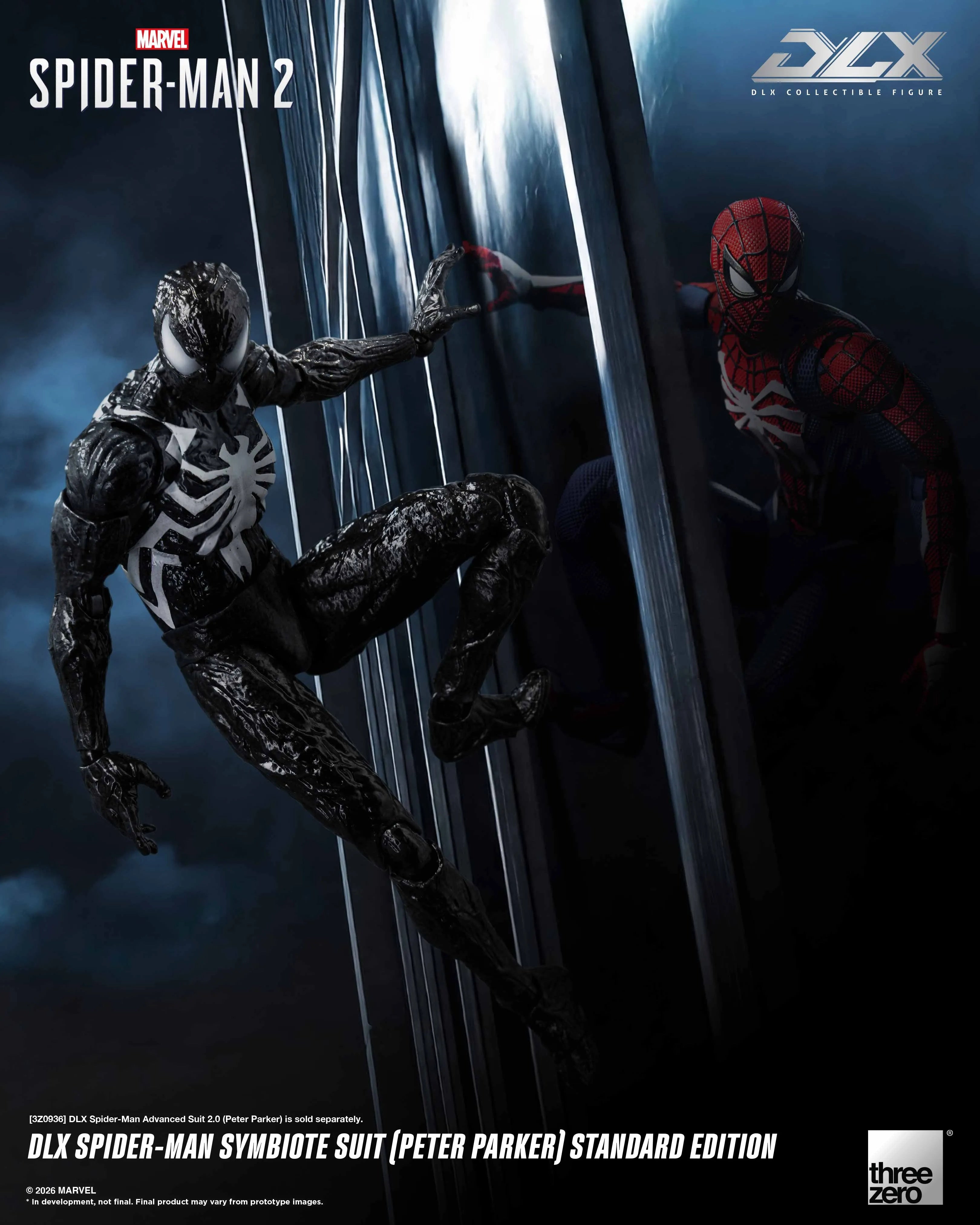 SPECIAL ORDER Three Zero - DLX - Spider-Man 2 - Spider-Man Symbiote Suit 1/12 [JP]