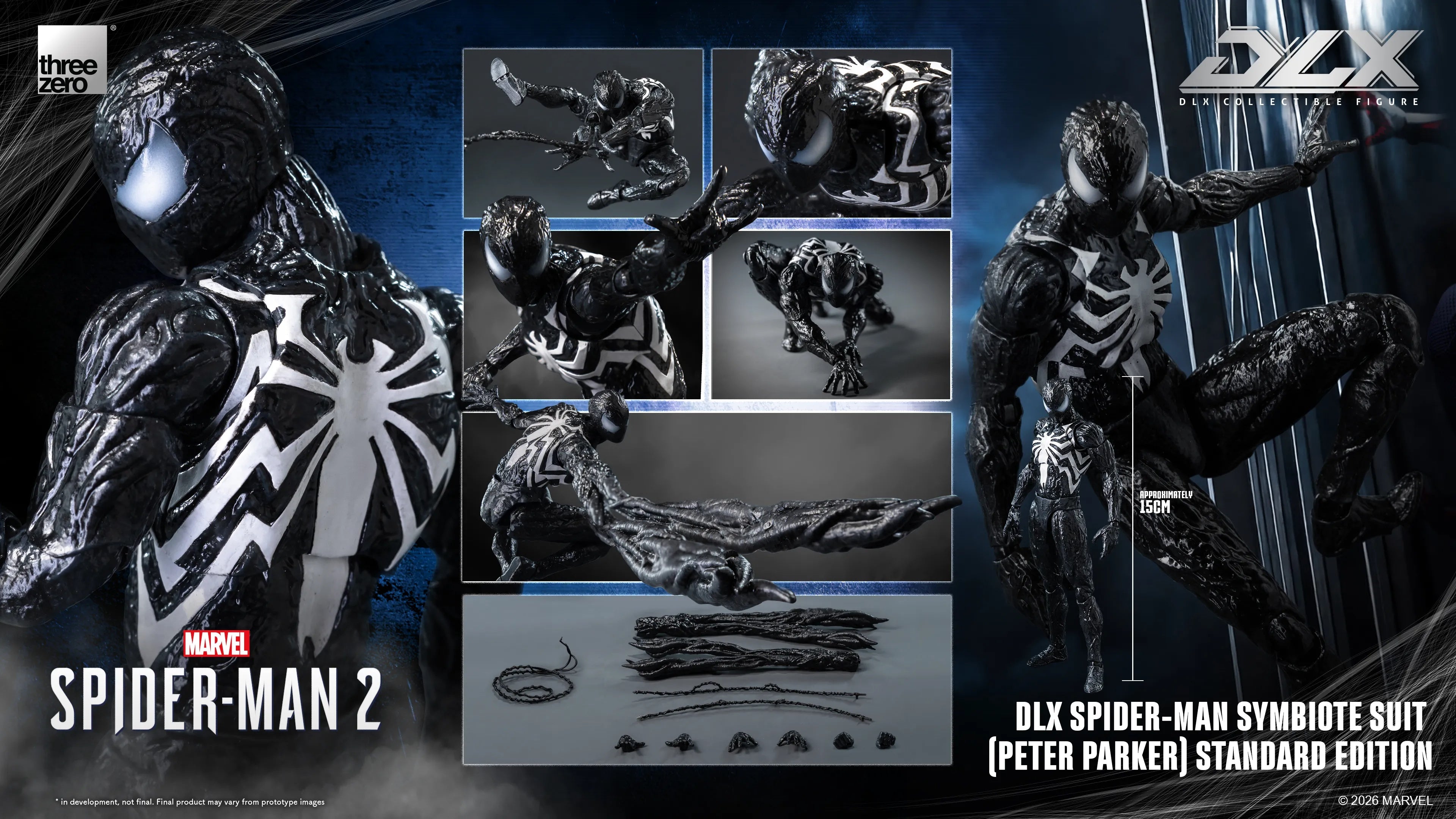 SPECIAL ORDER Three Zero - DLX - Spider-Man 2 - Spider-Man Symbiote Suit 1/12 [JP]