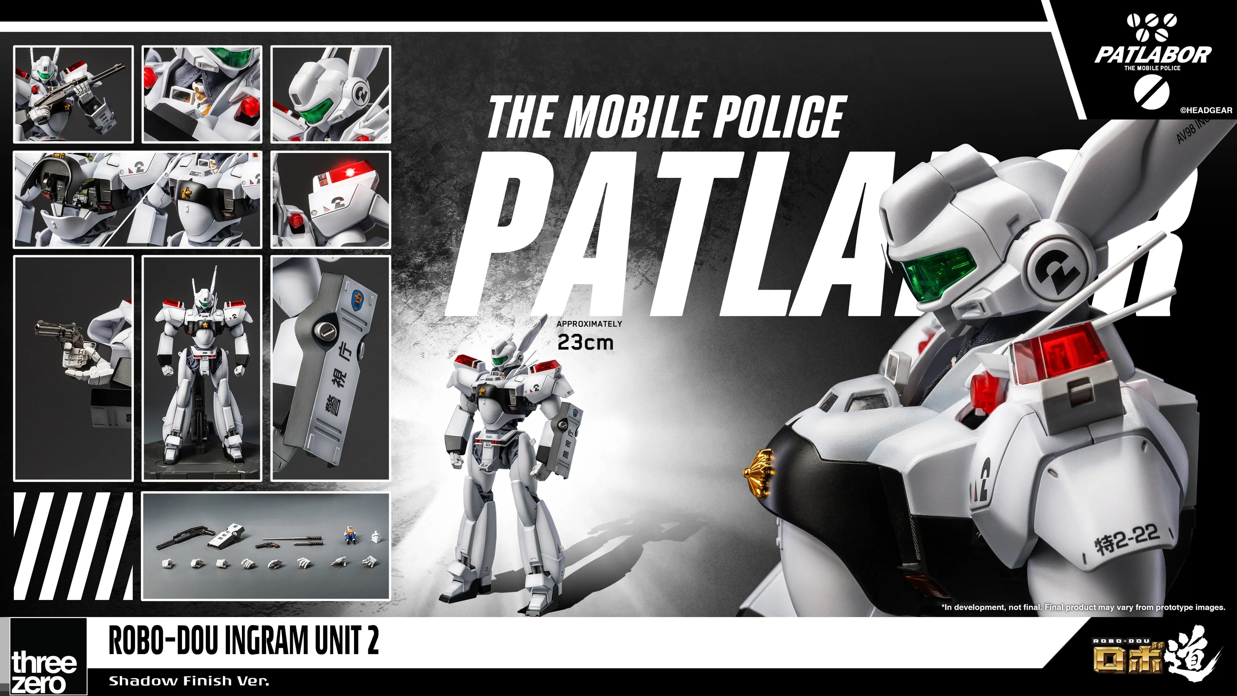 SPECIAL ORDER threezero - ROBO-DOU - Mobile Police Patlabor - Ingram Unit 2: Shadow Finish Ver. 1/35 [LIMITED] [JP]