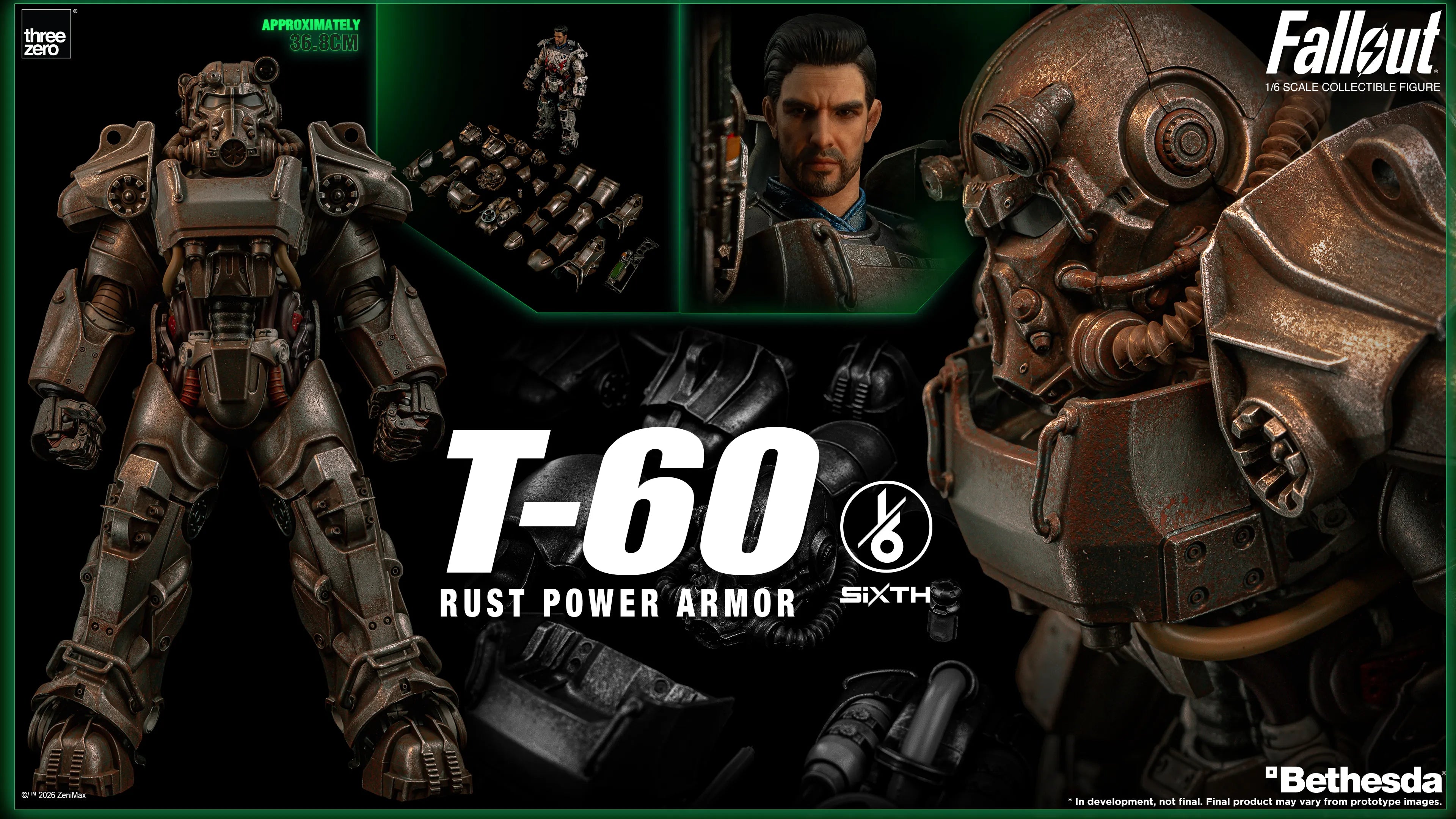 SPECIAL ORDER threezero - Fallout - T-60 Rust Power Armor 1/6 [JP]