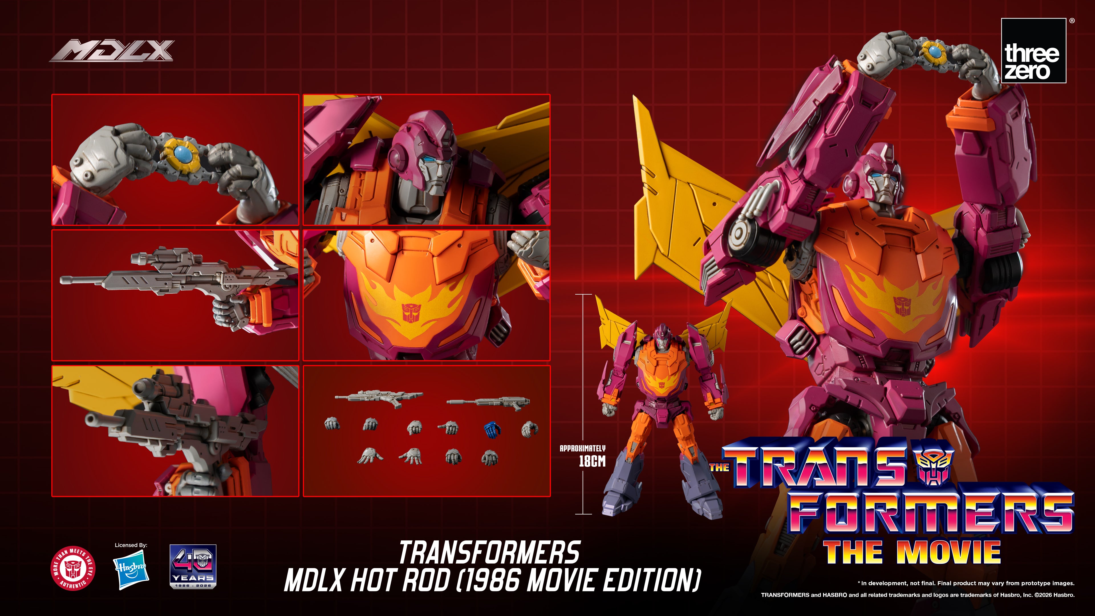 SPECIAL ORDER threezero - MDLX - Transformers - Hot Rod: 1986 Movie Edition [JP]