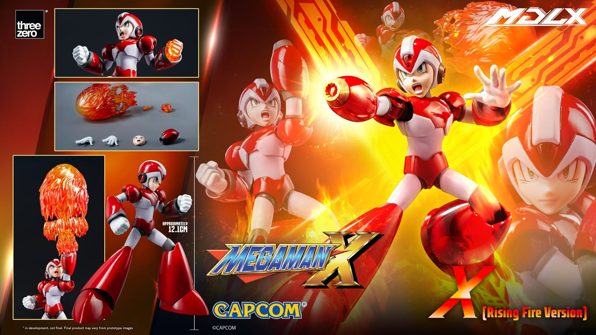 PRE-ORDER threezero - MDLX - Megaman X - Megaman X: Rising Fire Ver.
