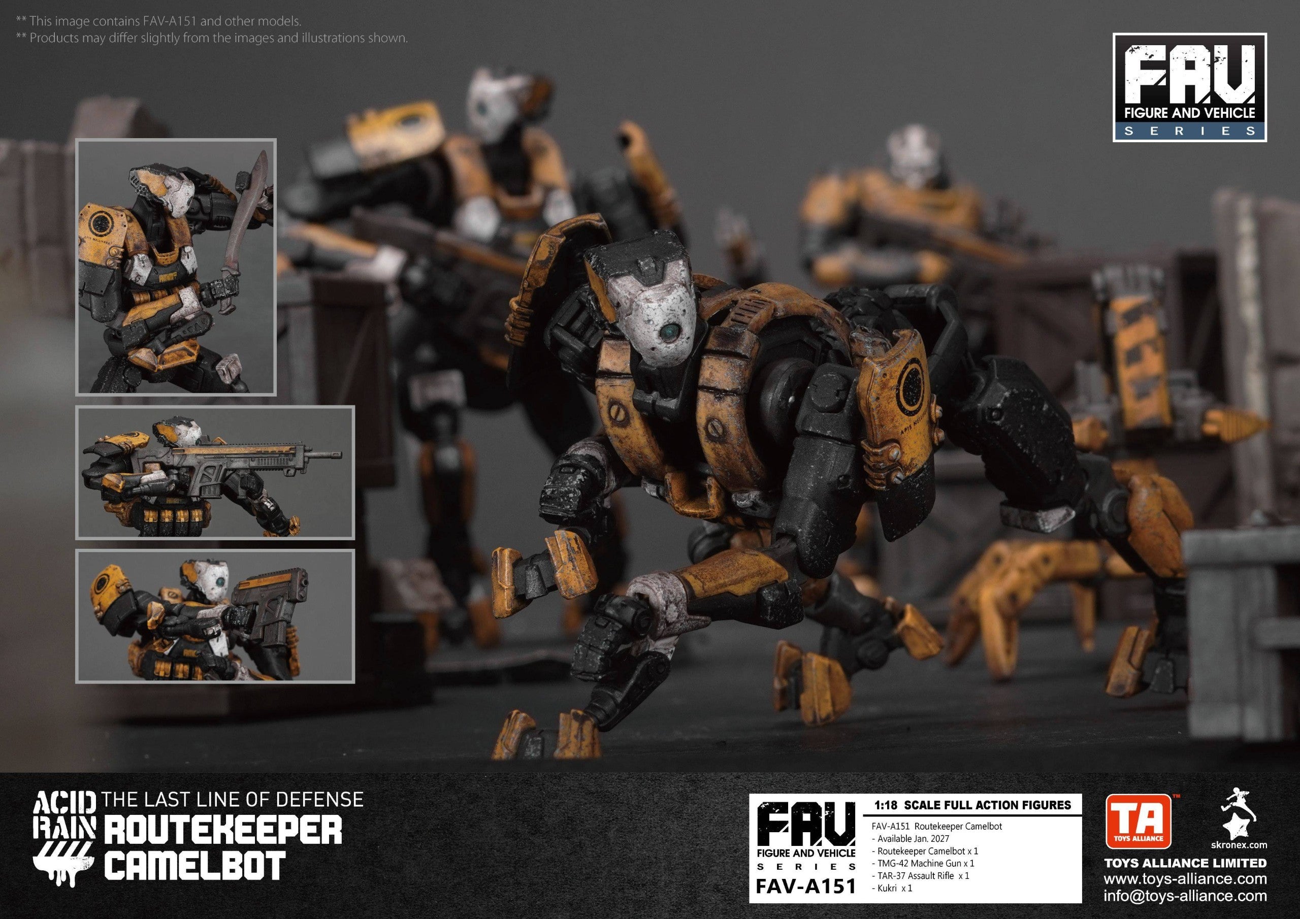 SPECIAL ORDER TOYS-ALLIANCE - Acid Rain - FAV-A151 - Routekeeper Camelbot 1/18 [JP]