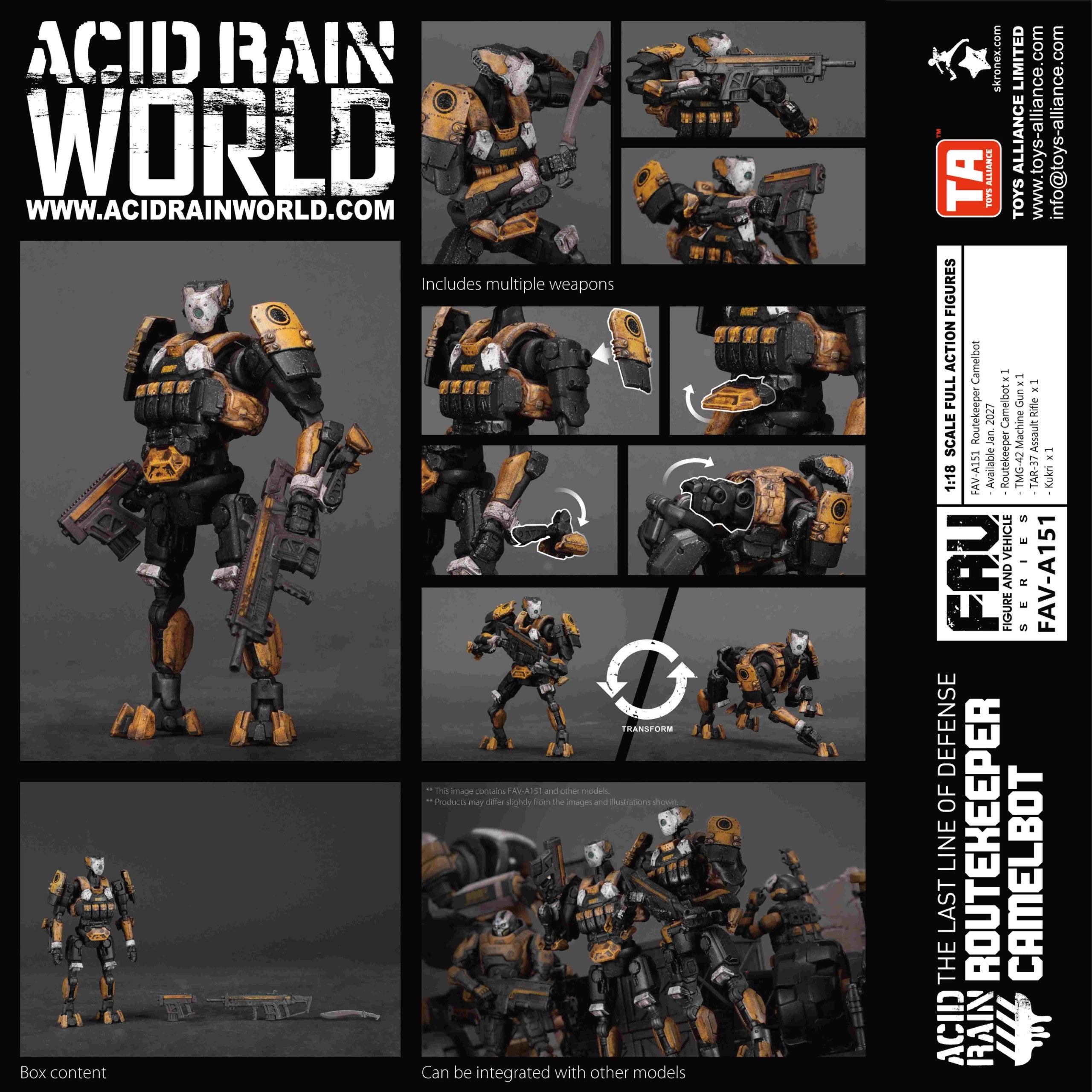 SPECIAL ORDER TOYS-ALLIANCE - Acid Rain - FAV-A151 - Routekeeper Camelbot 1/18 [JP]