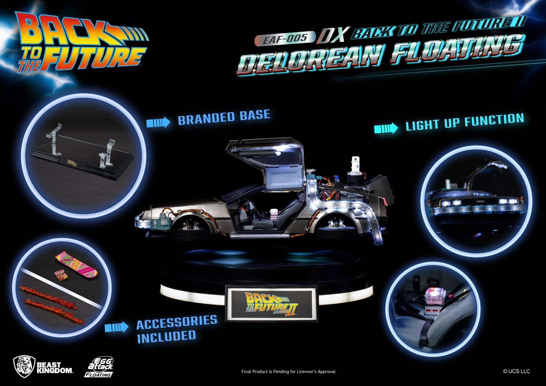 SPECIAL ORDER Beast Kingdom - EAF-005DX - Back to the Future Part II - Delorean Floating: DX Ver. [JP]