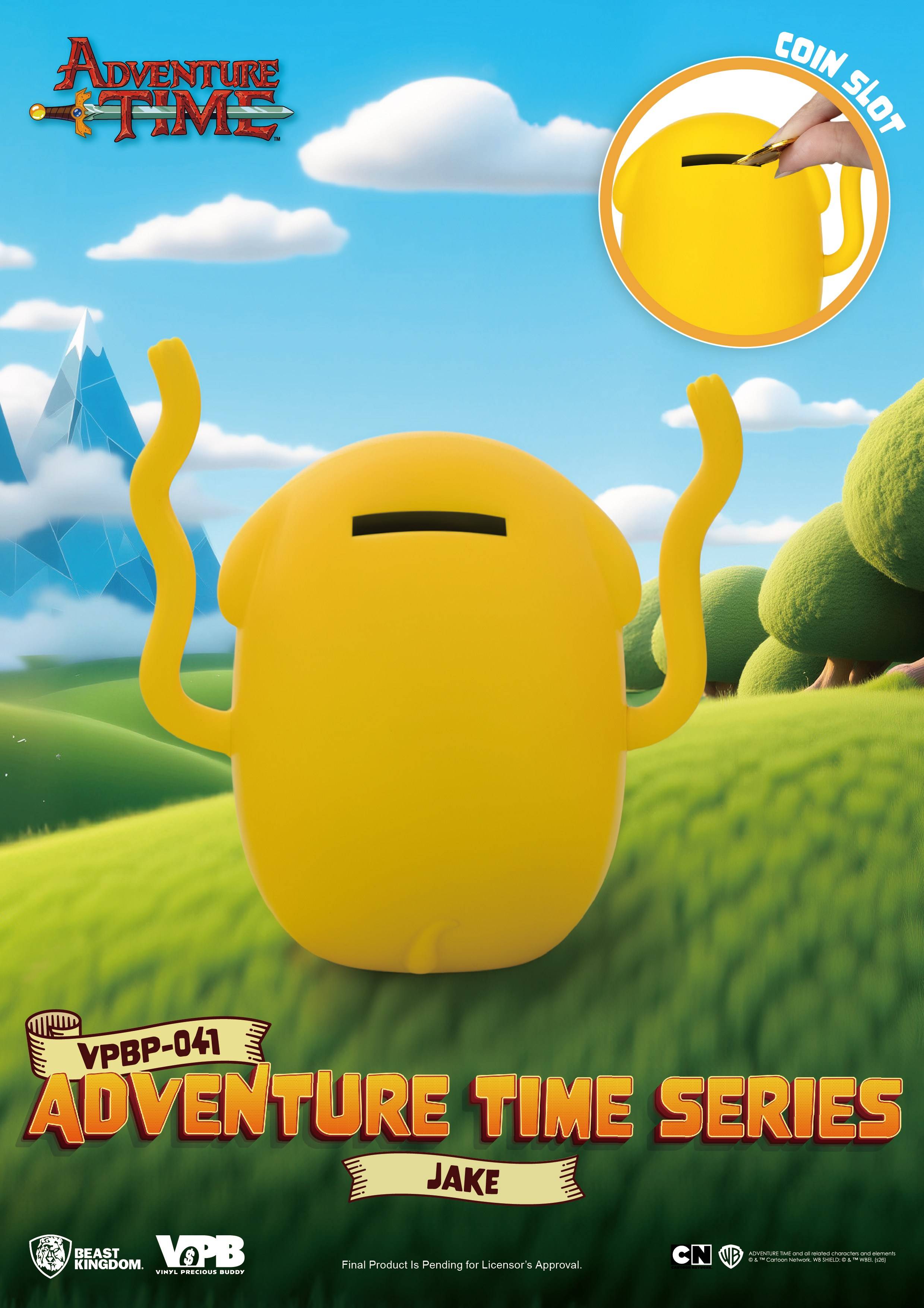 SPECIAL ORDER Beast Kingdom - VPBP-041 - Adventure Time Series Palm Size Vinyl Functional Figure - Jake [JP]