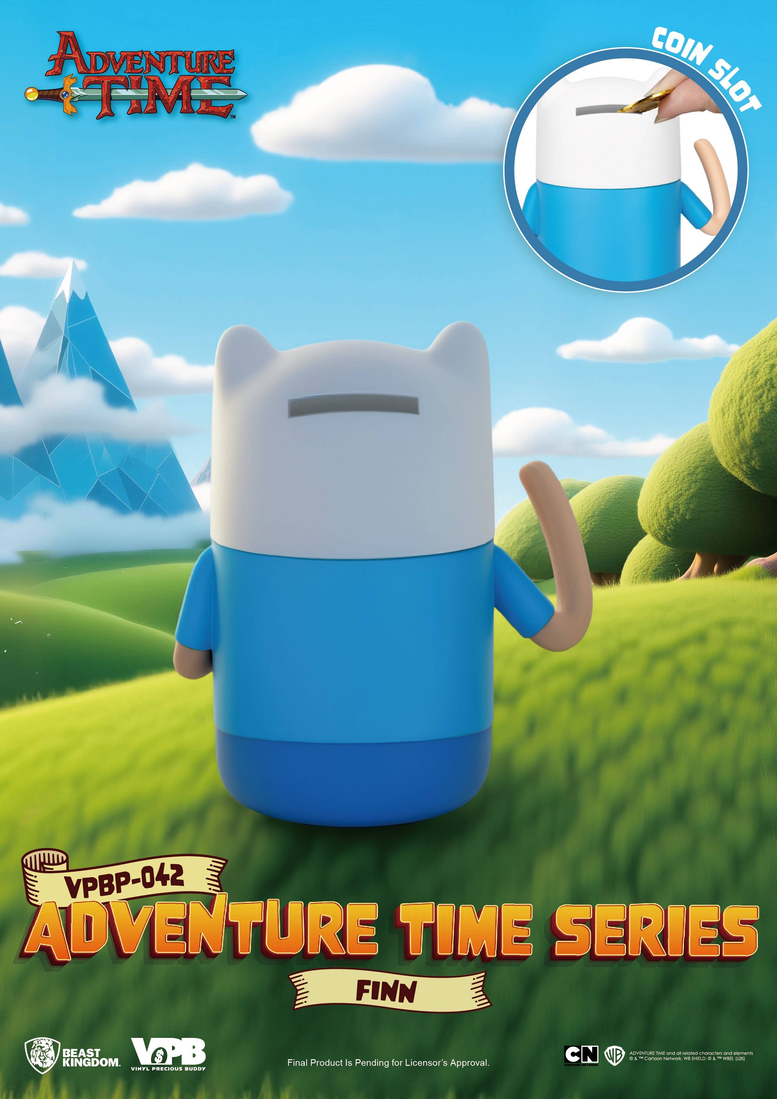 SPECIAL ORDER Beast Kingdom - VPBP-042 - Adventure Time Series Palm Size Vinyl Functional Figure - Finn [JP]