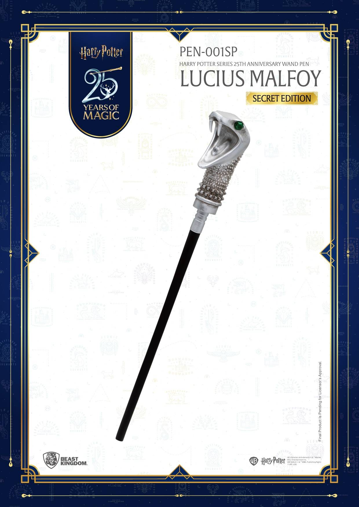 SPECIAL ORDER Beast Kingdom - PEN-001SP - Harry Potter 25th Anniversary Wand Pen [JP] [Box of 6]