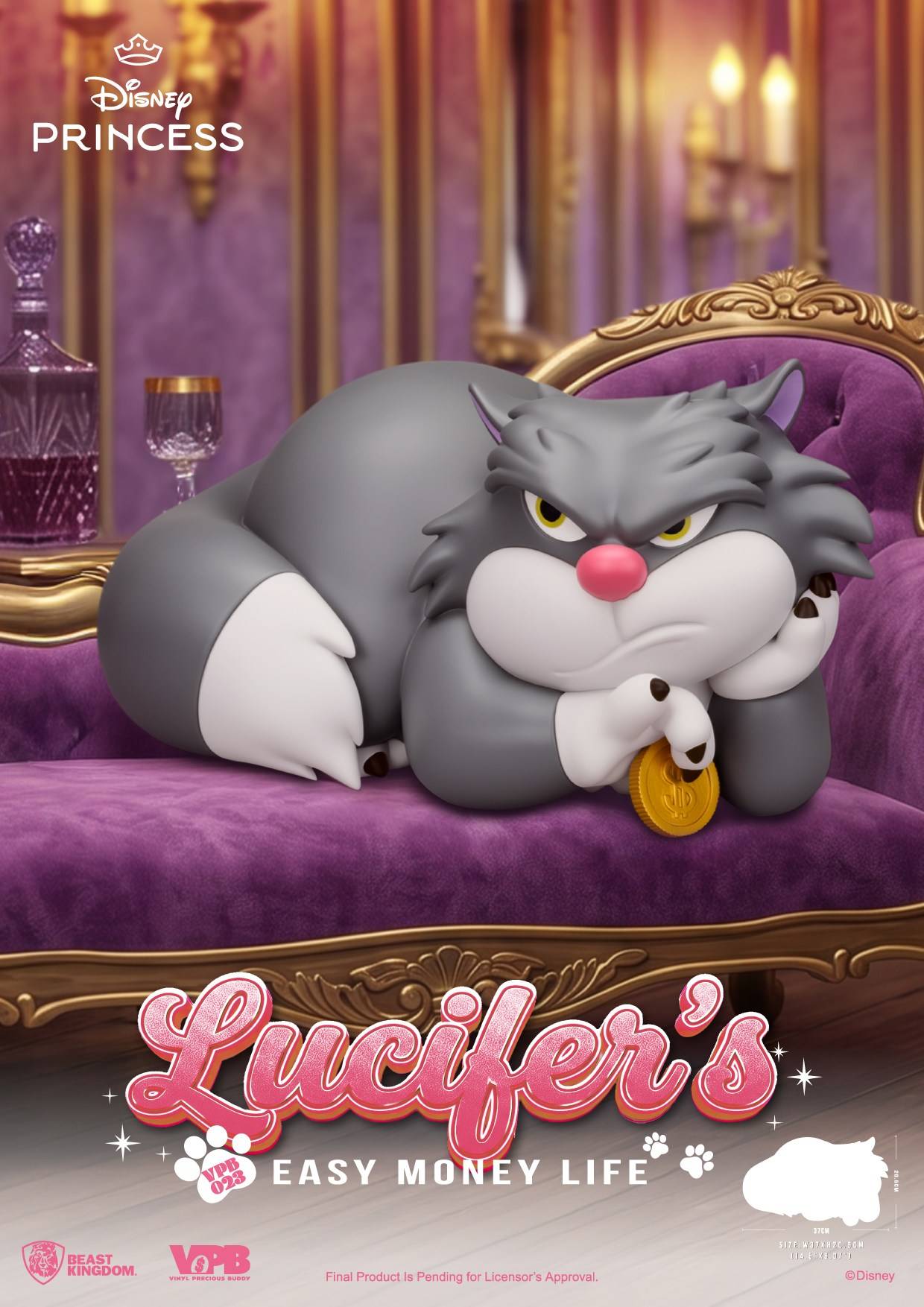 SPECIAL ORDER Beast Kingdom - VPB-023 - Disney Classic Vinyl Functional Figure - Lucifer: Easy Money Life [JP]