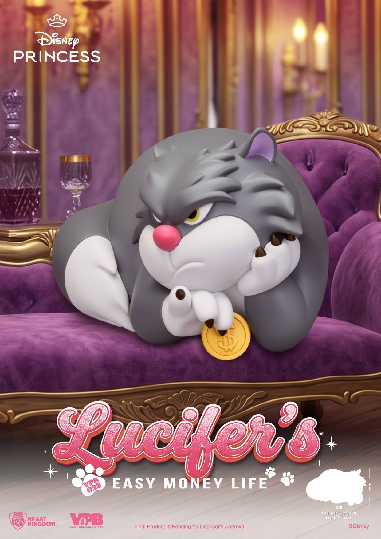 SPECIAL ORDER Beast Kingdom - VPB-023 - Disney Classic Vinyl Functional Figure - Lucifer: Easy Money Life [JP]