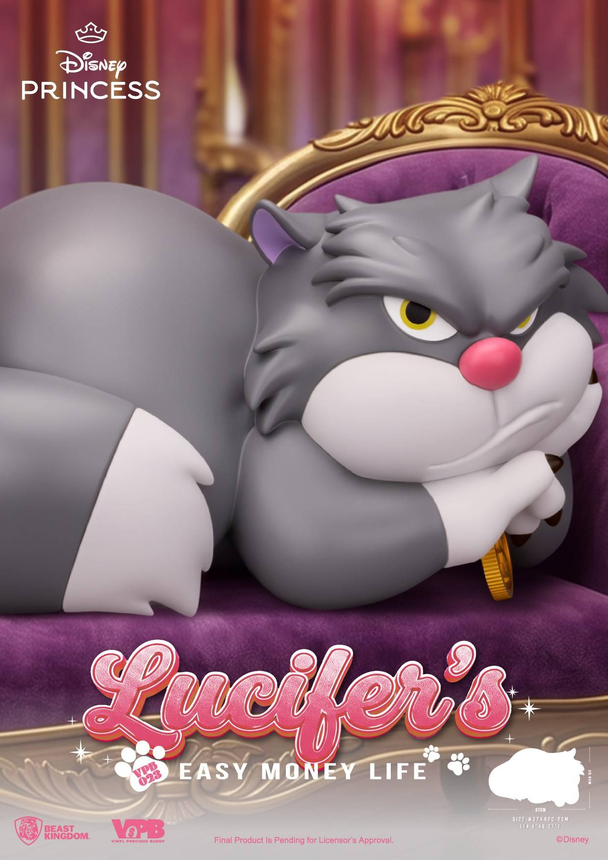 SPECIAL ORDER Beast Kingdom - VPB-023 - Disney Classic Vinyl Functional Figure - Lucifer: Easy Money Life [JP]