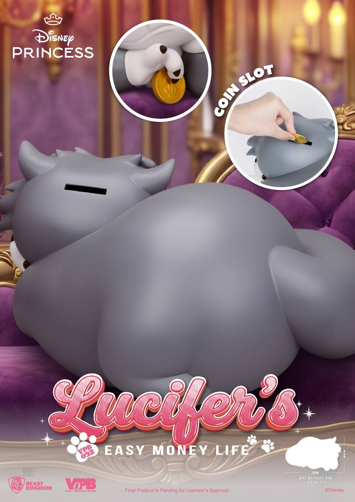 SPECIAL ORDER Beast Kingdom - VPB-023 - Disney Classic Vinyl Functional Figure - Lucifer: Easy Money Life [JP]