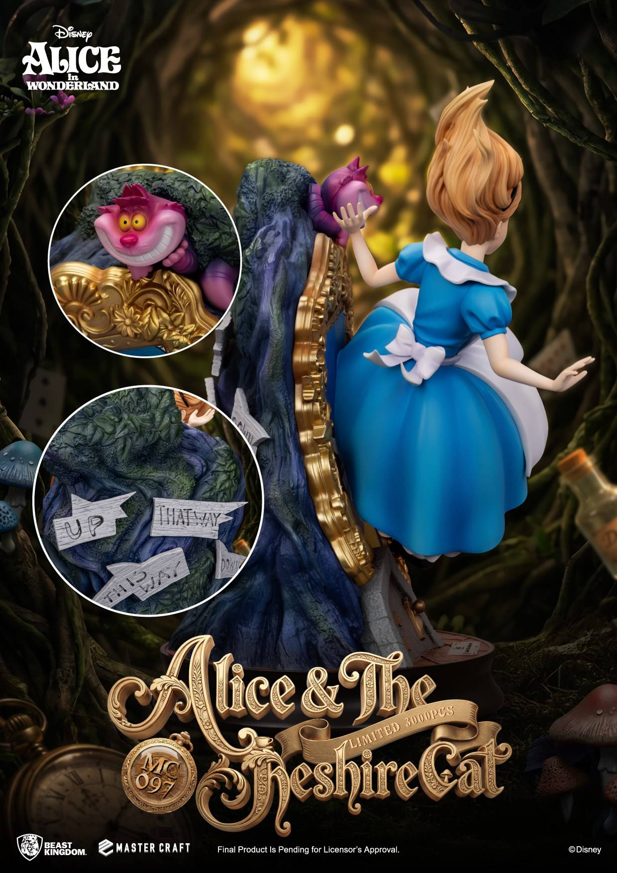 SPECIAL ORDER Beast Kingdom - MC-097 - Alice in Wonderland Master Craft - Alice & The Cheshire Cat [JP]