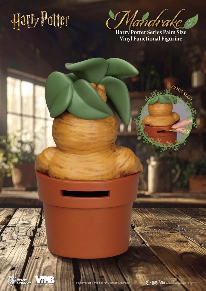 SPECIAL ORDER Beast Kingdom - VPBP-049 - Harry Potter Series Palm Size Vinyl Functional Figure - Mandrake [JP]