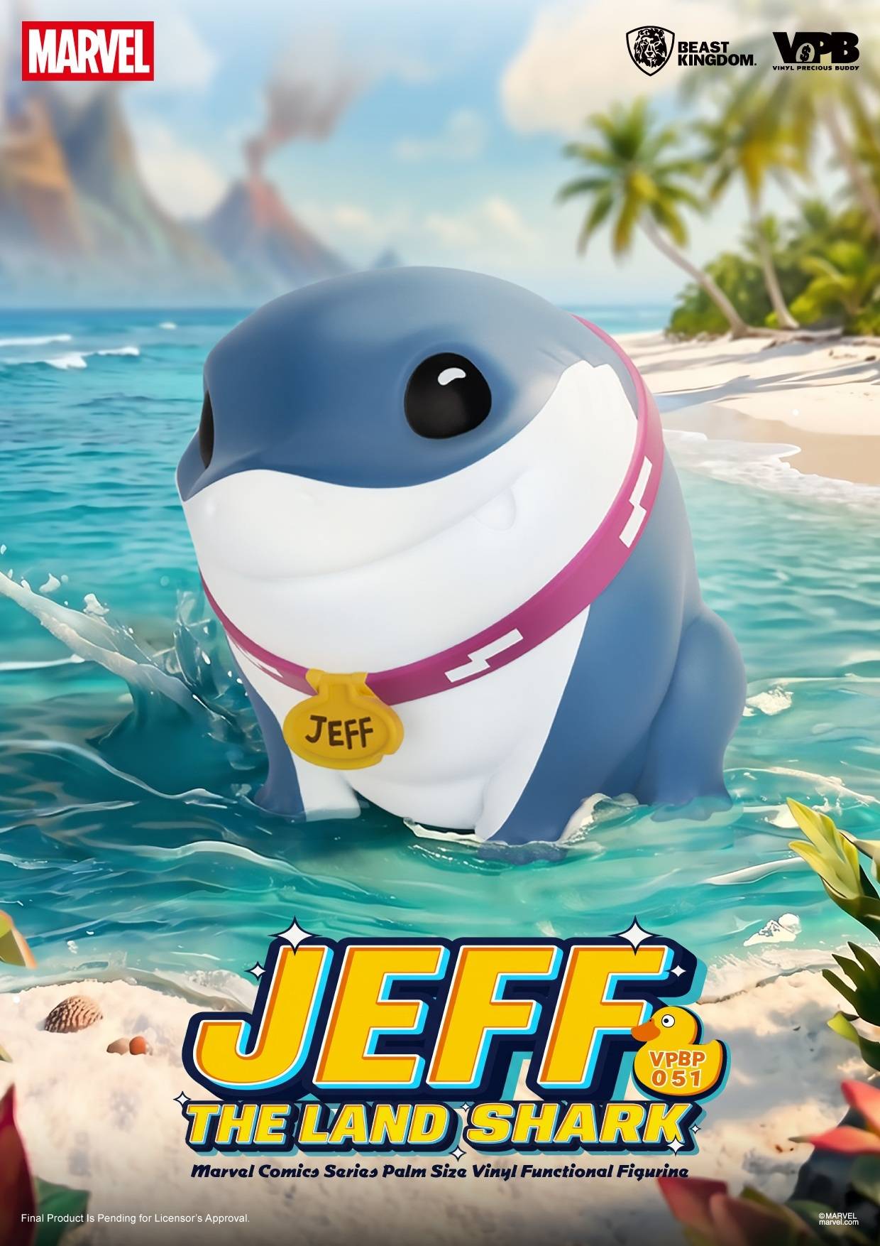 SPECIAL ORDER Beast Kingdom - Vinyl Precious Buddy VPBP-051 - Marvel Comics - Palm-Sized Jeff the Land Shark [JP]