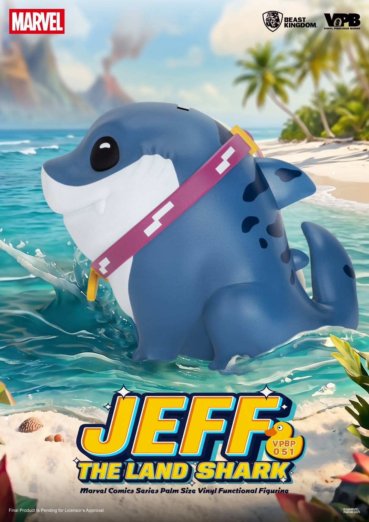 SPECIAL ORDER Beast Kingdom - Vinyl Precious Buddy VPBP-051 - Marvel Comics - Palm-Sized Jeff the Land Shark [JP]