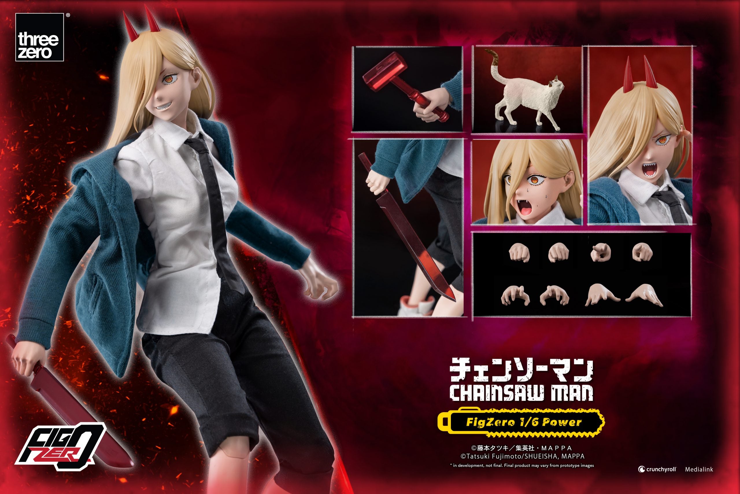 PRE-ORDER threezero - FigZero - Chainsaw Man - Power 1/6 [2026 Q2 Release]