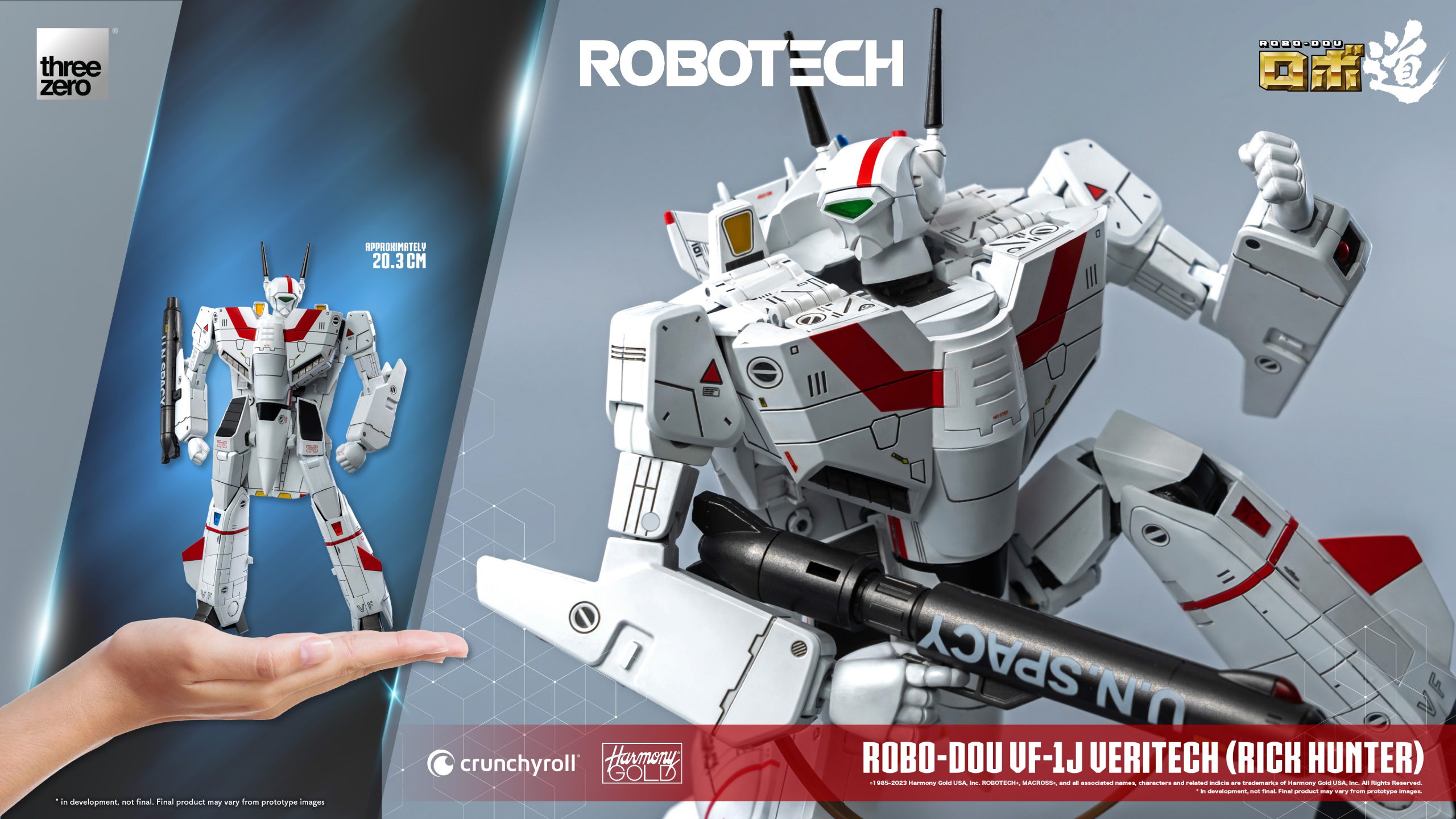 PRE-ORDER threezero - Robo-Dou - Robotech - VF-1J Veritech: Rick Hunter Use [2025 Q1 Release]