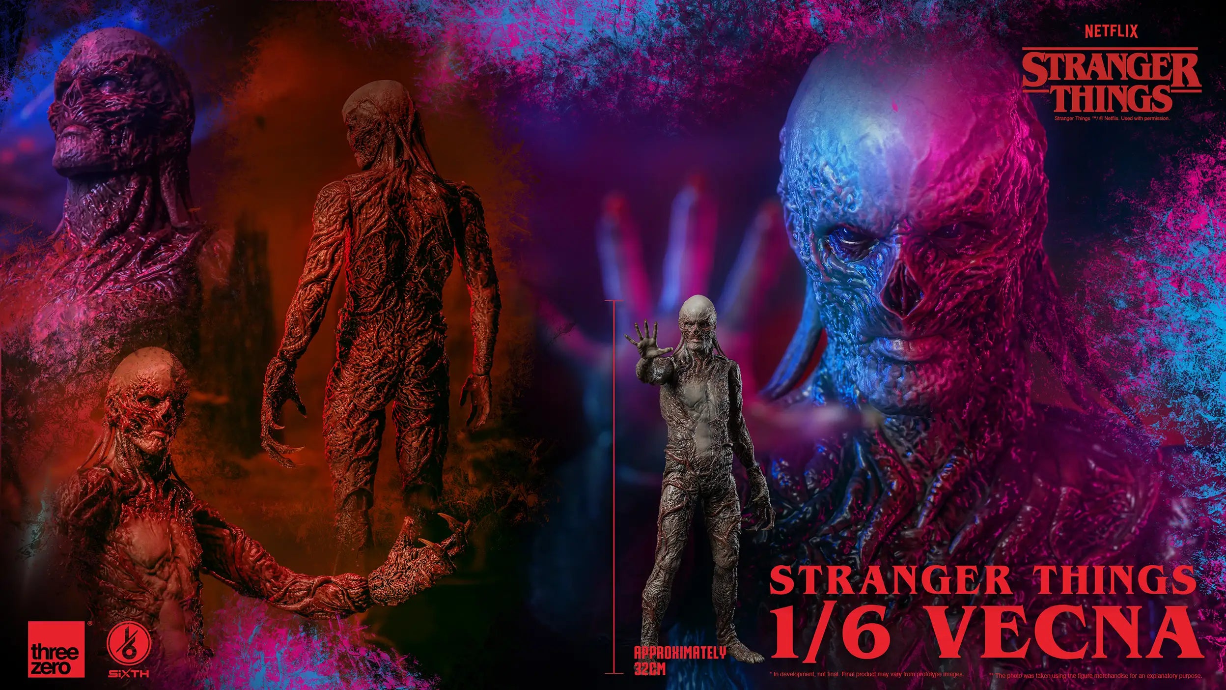 PRE-ORDER threezero - Stranger Things - Vecna: Season 4 1/6