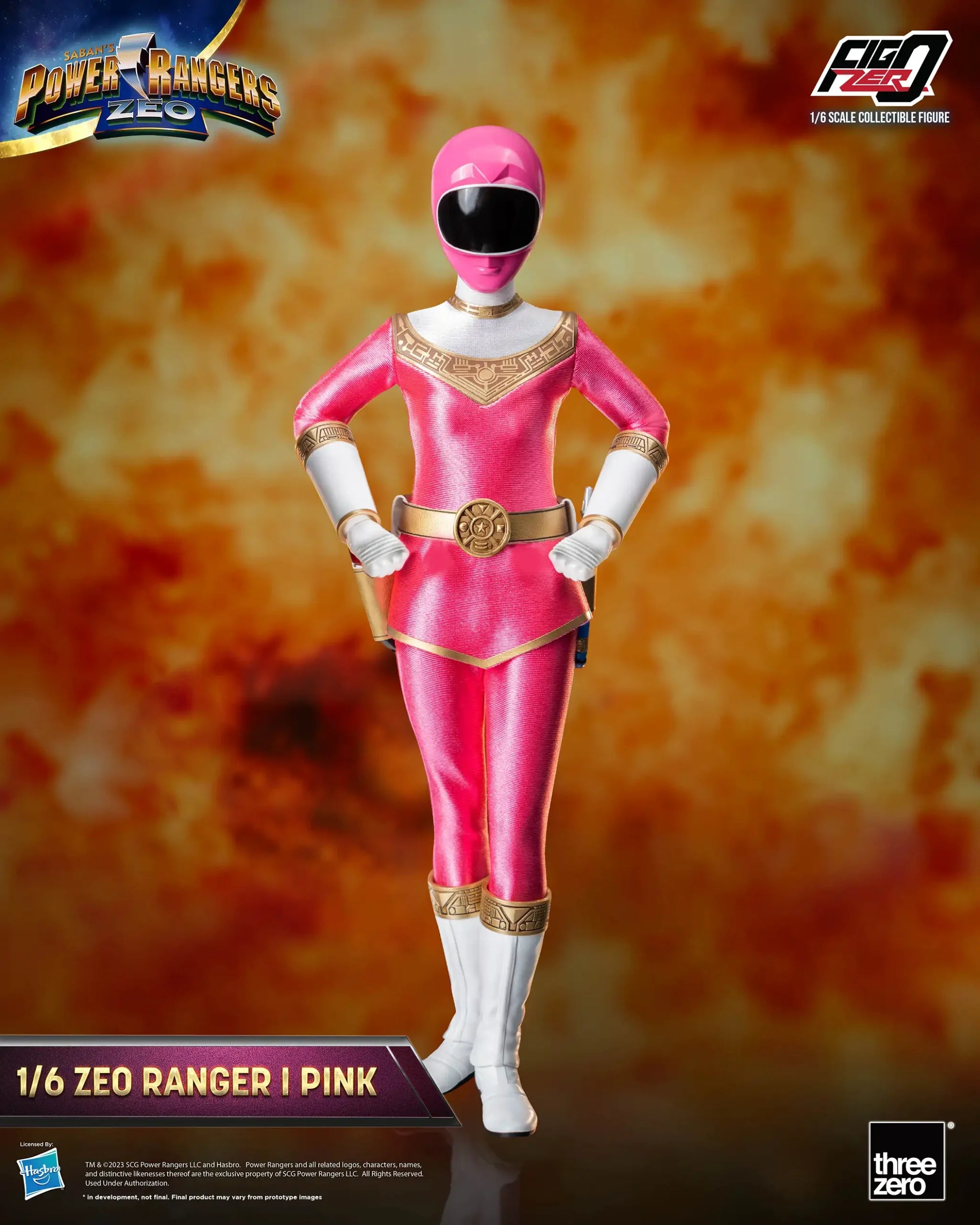 PRE-ORDER threezero - FigZero - Power Rangers Zeo - Zeo Ranger I Pink 1/6