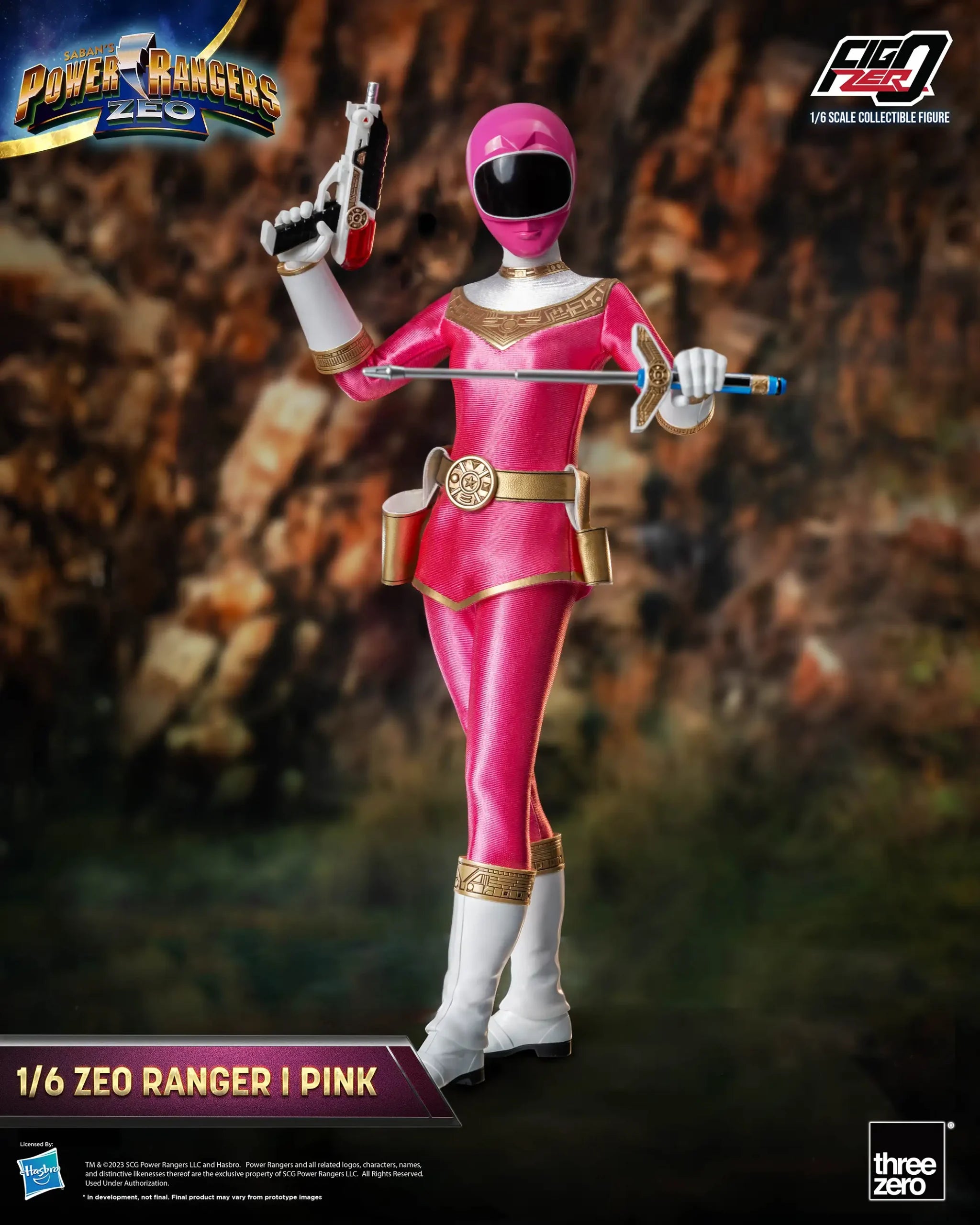 PRE-ORDER threezero - FigZero - Power Rangers Zeo - Zeo Ranger I Pink 1/6