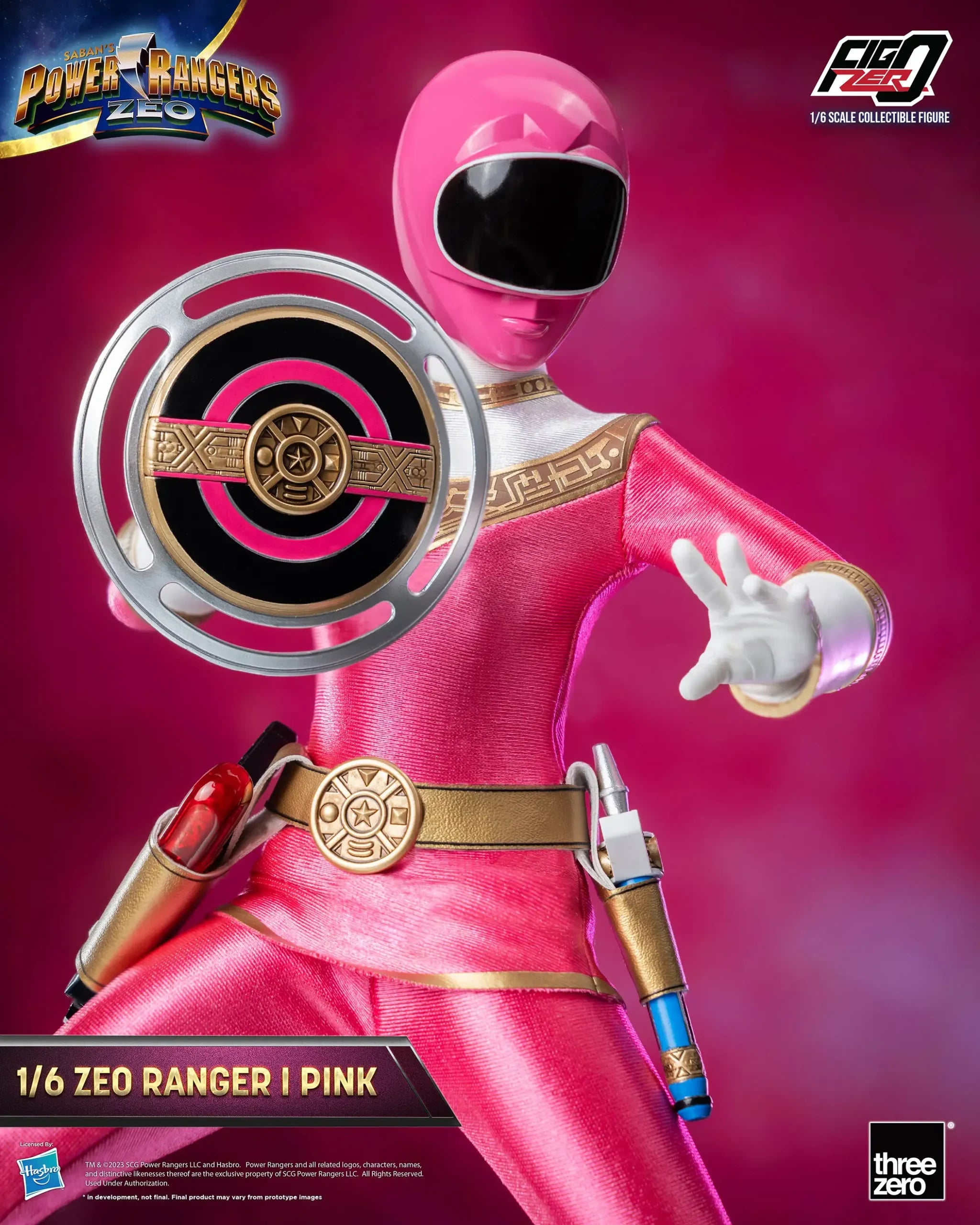 PRE-ORDER threezero - FigZero - Power Rangers Zeo - Zeo Ranger I Pink 1/6