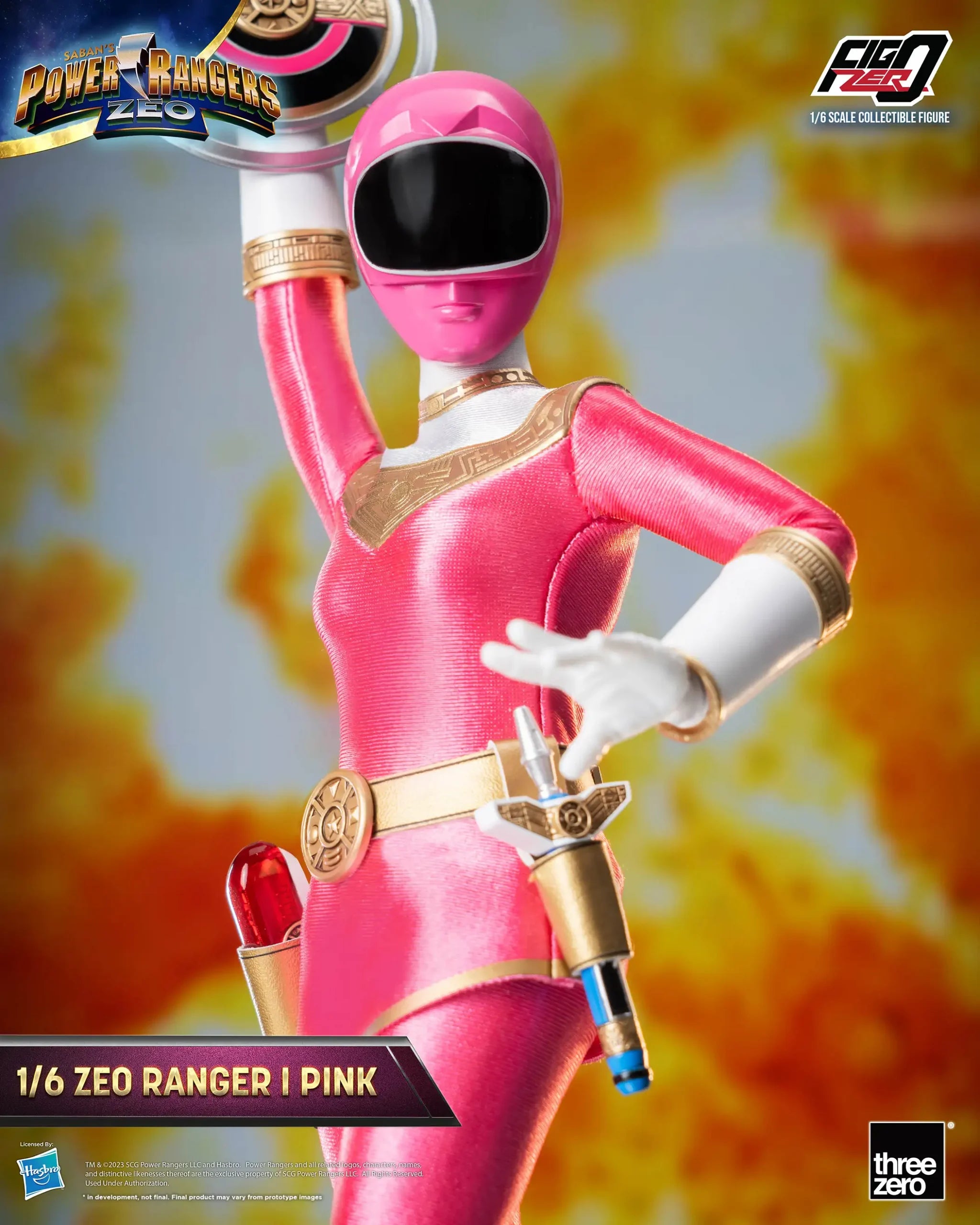 PRE-ORDER threezero - FigZero - Power Rangers Zeo - Zeo Ranger I Pink 1/6