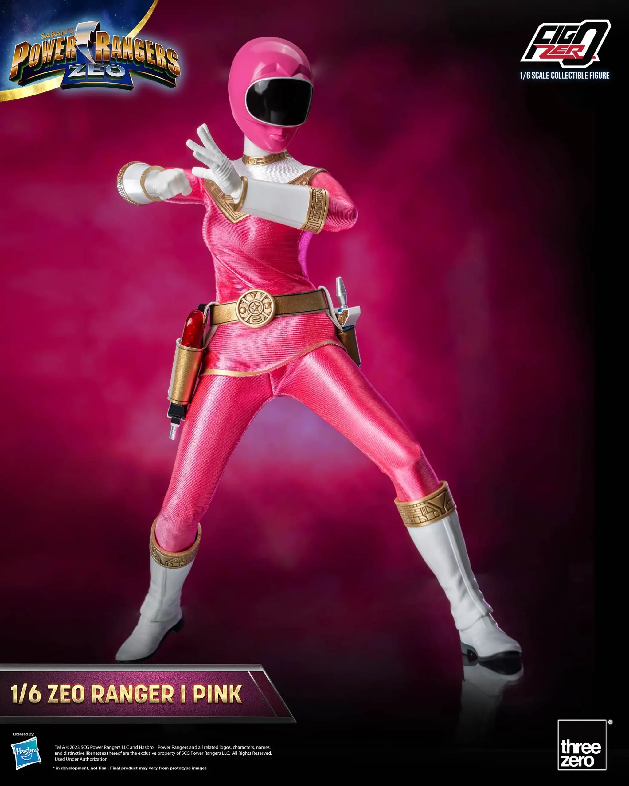 PRE-ORDER threezero - FigZero - Power Rangers Zeo - Zeo Ranger I Pink 1/6