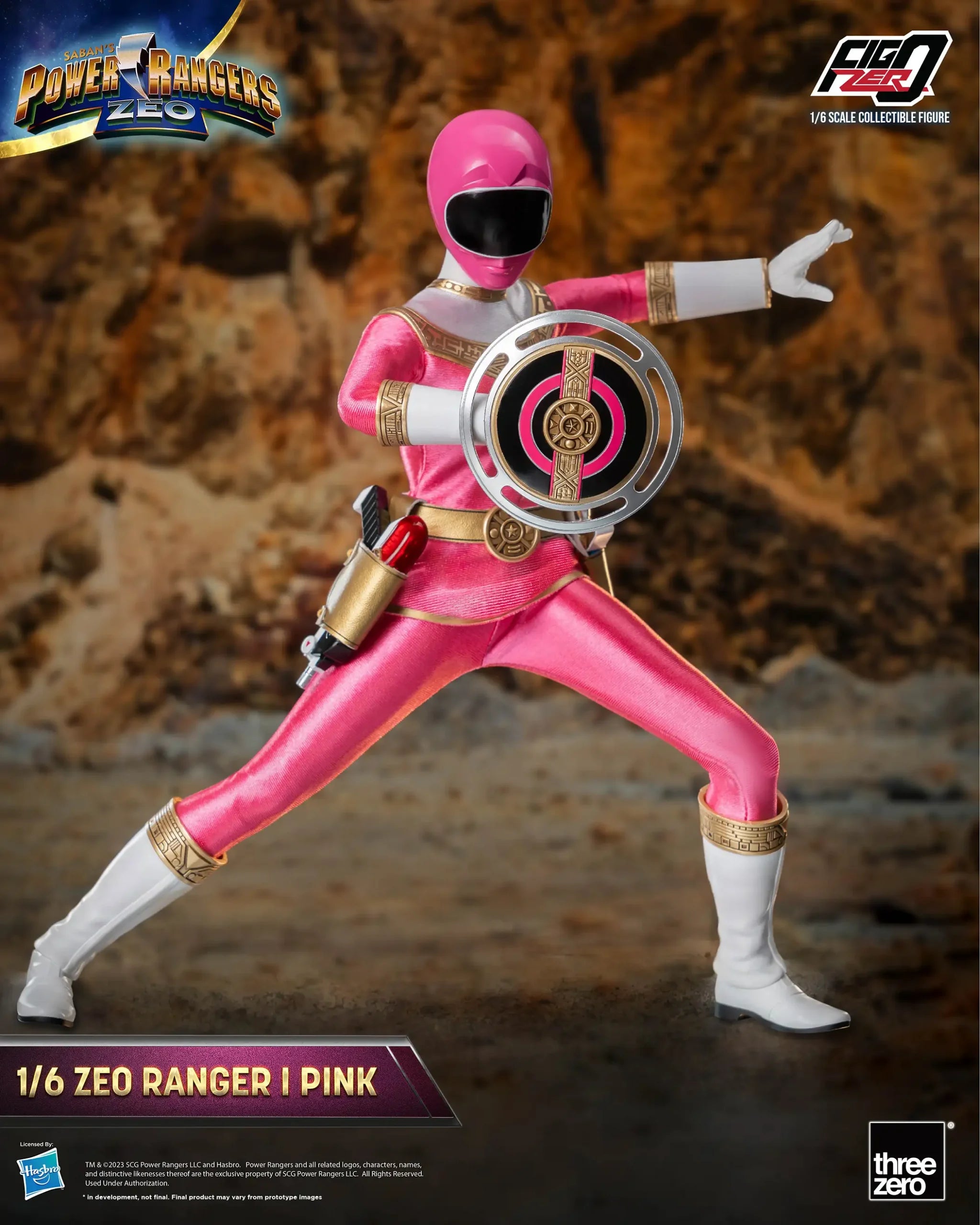 PRE-ORDER threezero - FigZero - Power Rangers Zeo - Zeo Ranger I Pink 1/6