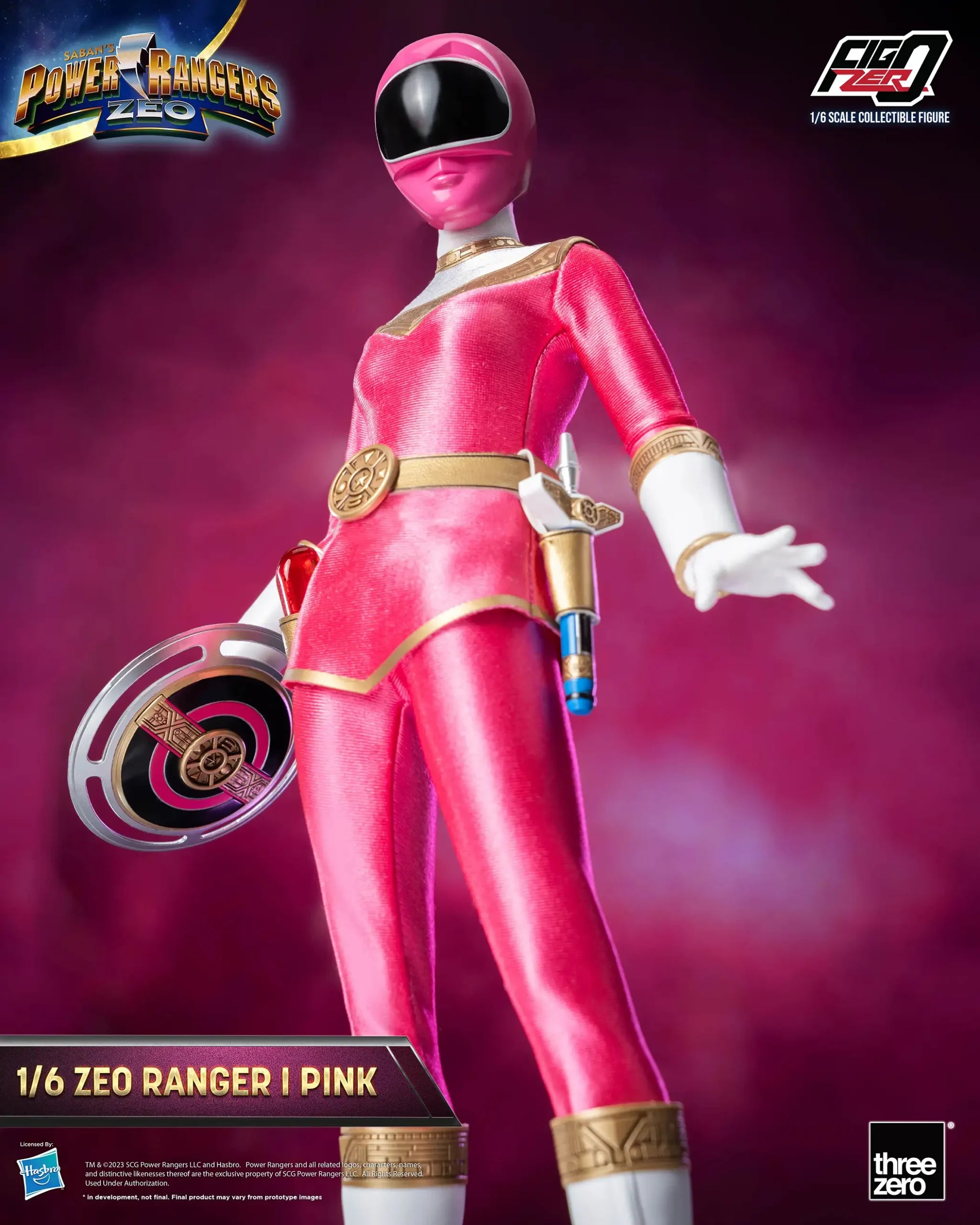 PRE-ORDER threezero - FigZero - Power Rangers Zeo - Zeo Ranger I Pink 1/6