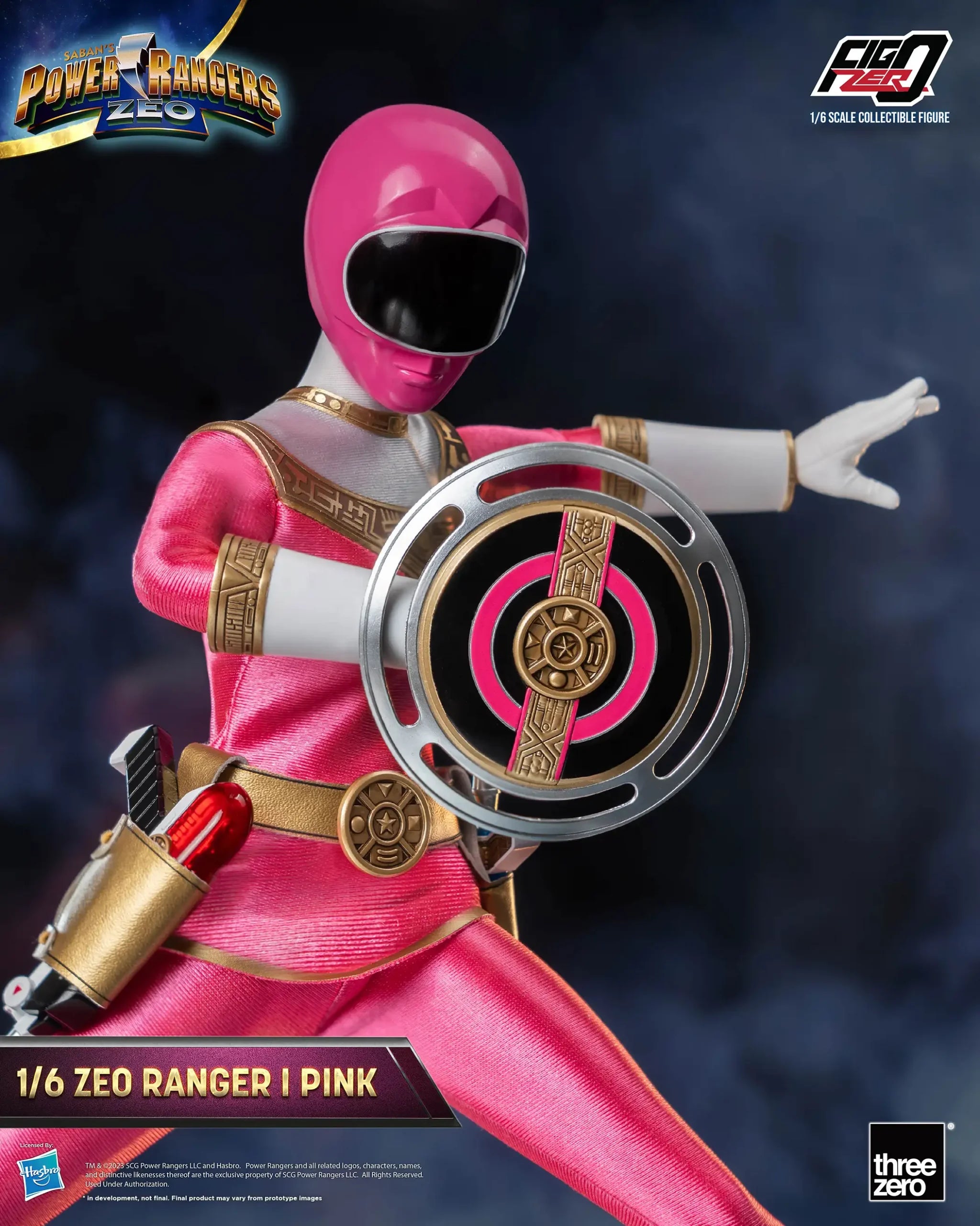 PRE-ORDER threezero - FigZero - Power Rangers Zeo - Zeo Ranger I Pink 1/6
