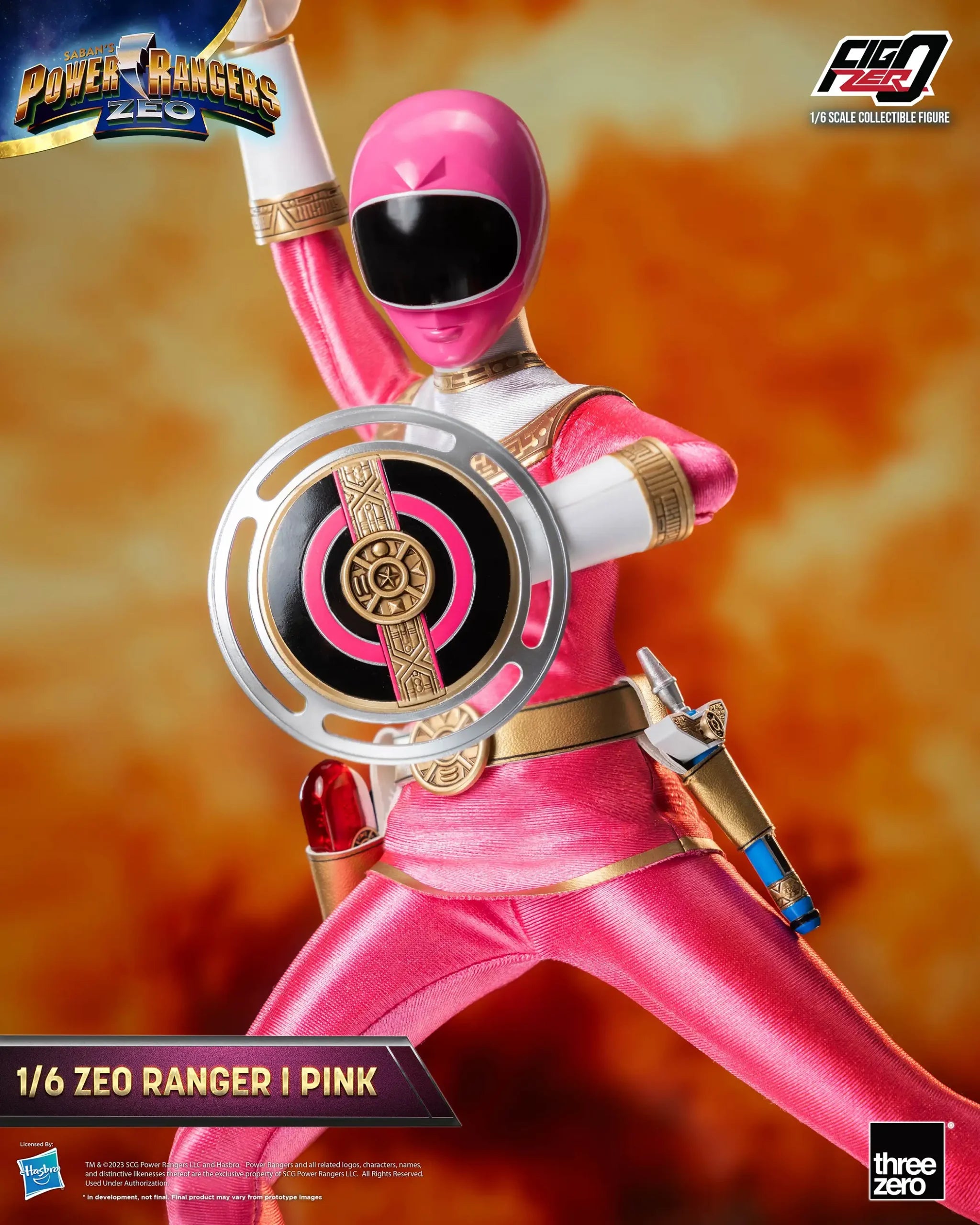 PRE-ORDER threezero - FigZero - Power Rangers Zeo - Zeo Ranger I Pink 1/6