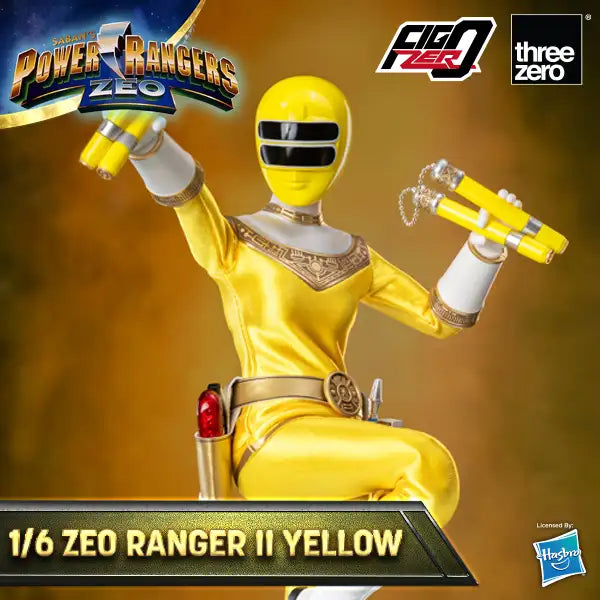 PRE-ORDER threezero - FigZero - Power Rangers Zeo - Zeo Ranger II Yellow 1/6