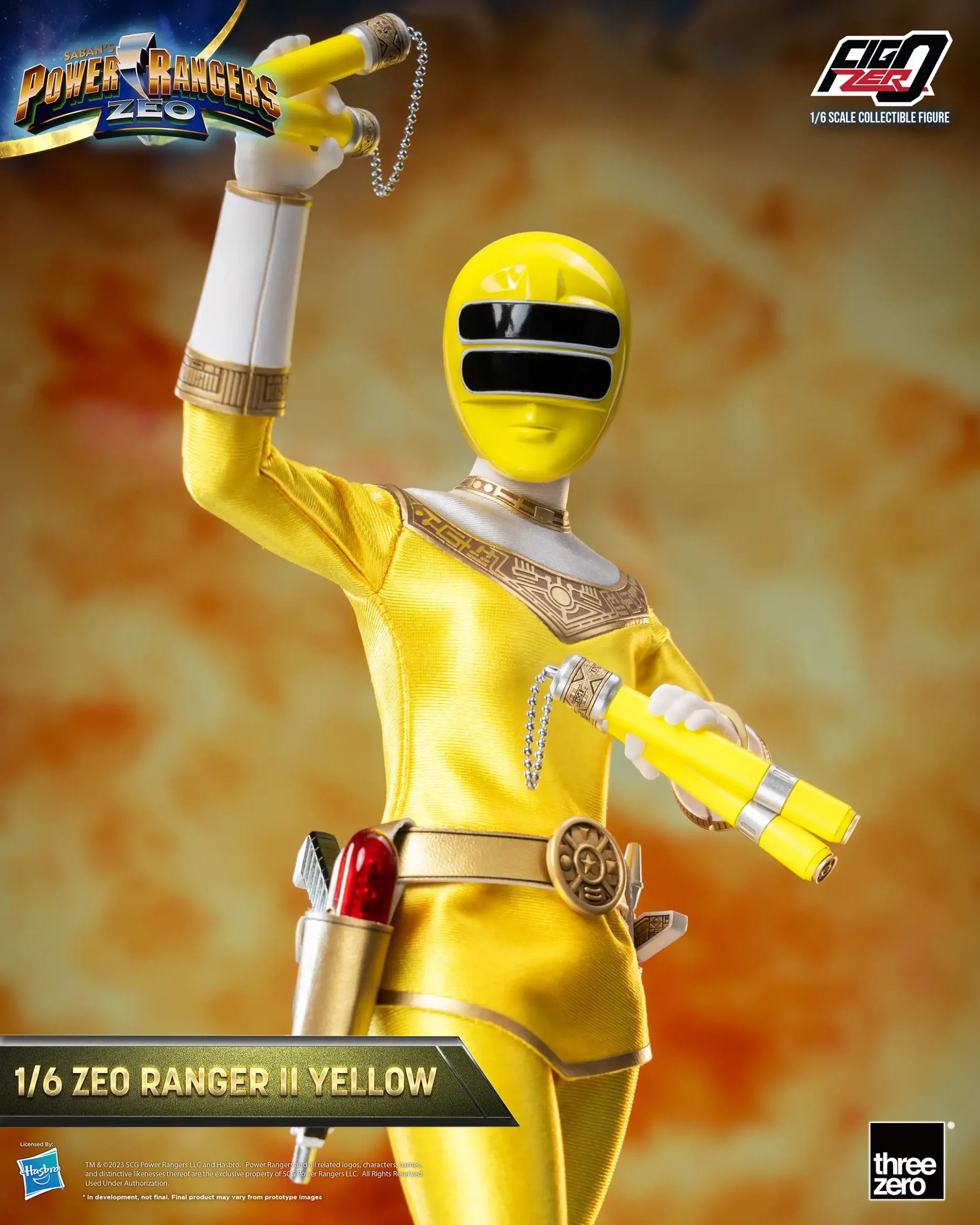 PRE-ORDER threezero - FigZero - Power Rangers Zeo - Zeo Ranger II Yellow 1/6