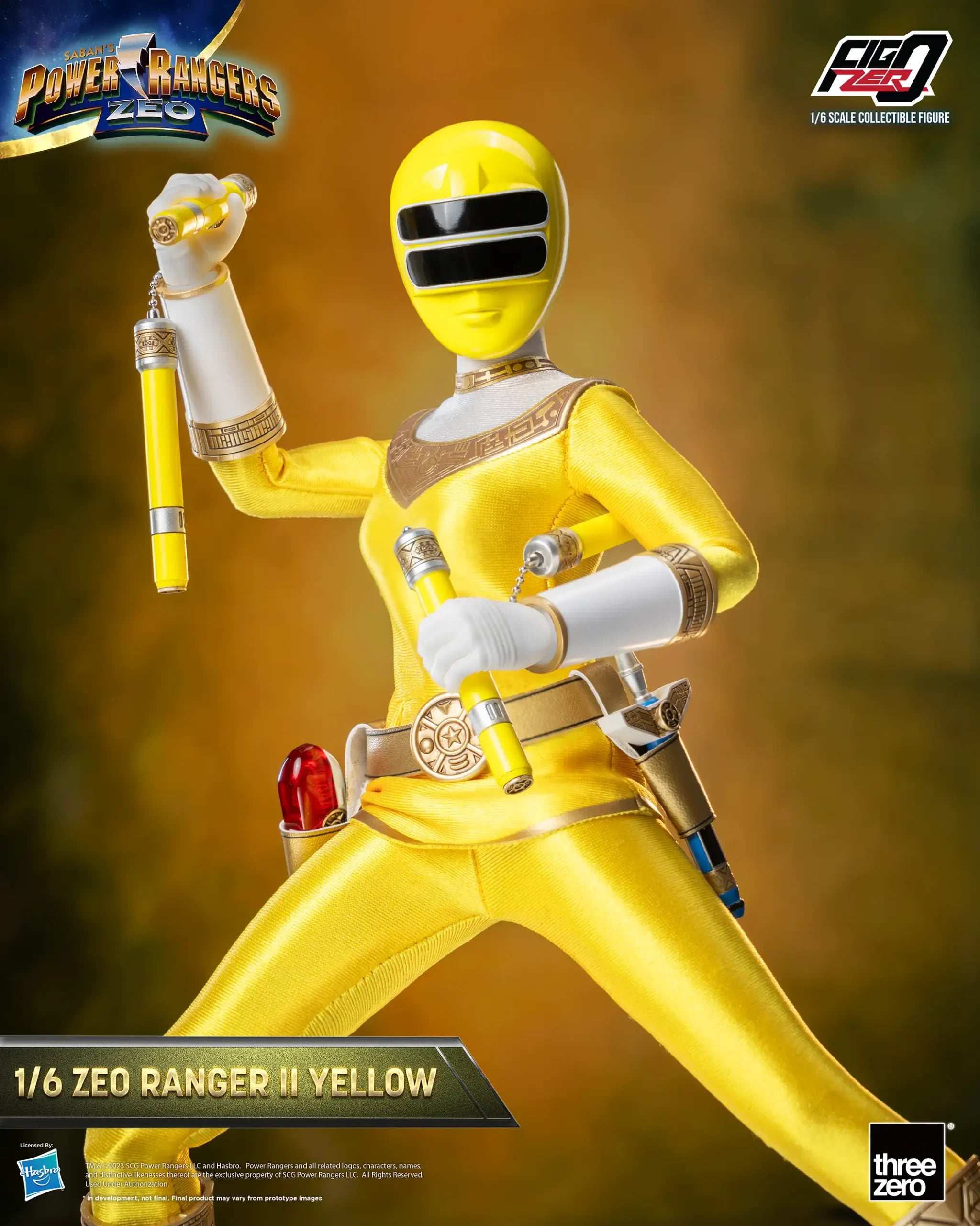 PRE-ORDER threezero - FigZero - Power Rangers Zeo - Zeo Ranger II Yellow 1/6