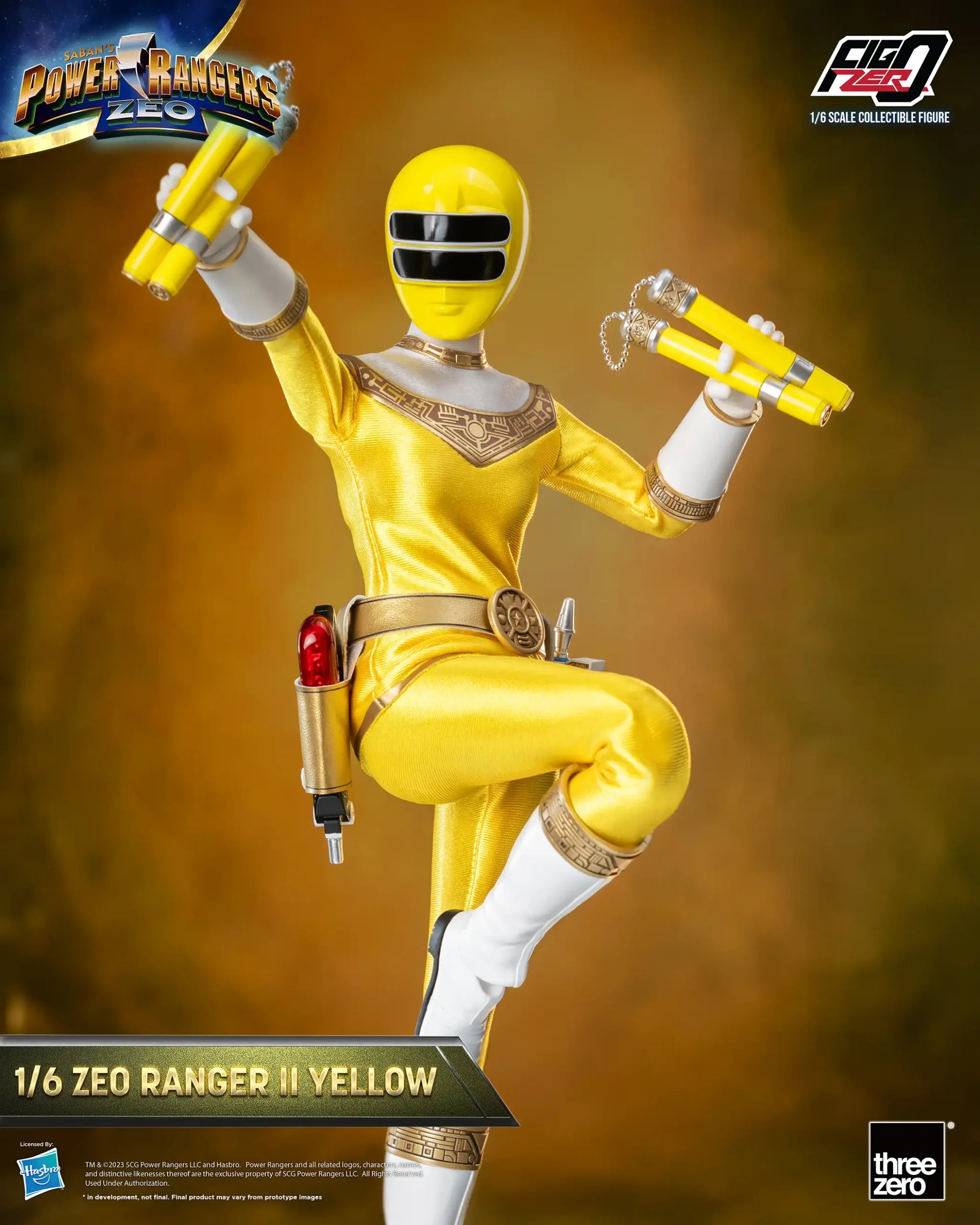 PRE-ORDER threezero - FigZero - Power Rangers Zeo - Zeo Ranger II Yell